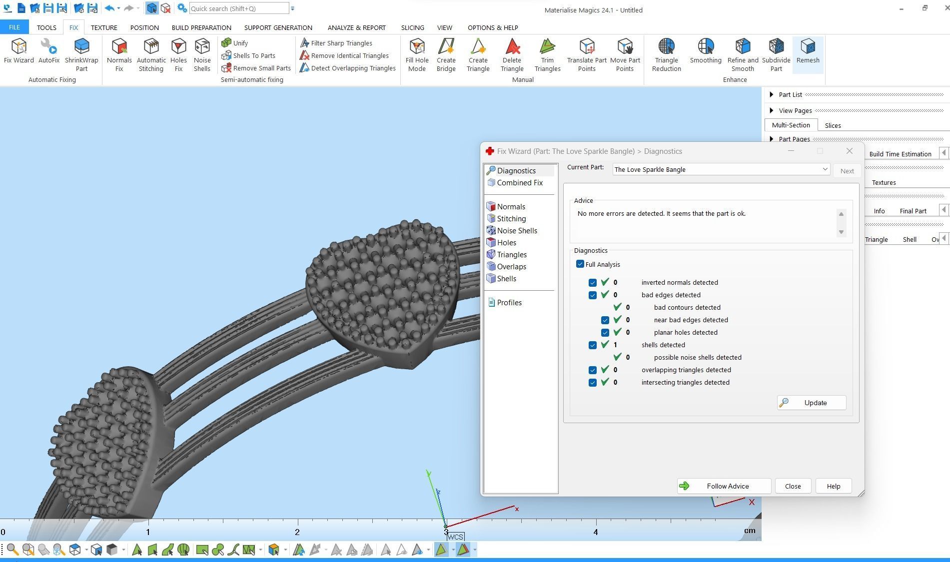 The Love Sparkle Bangle 3D print model_6