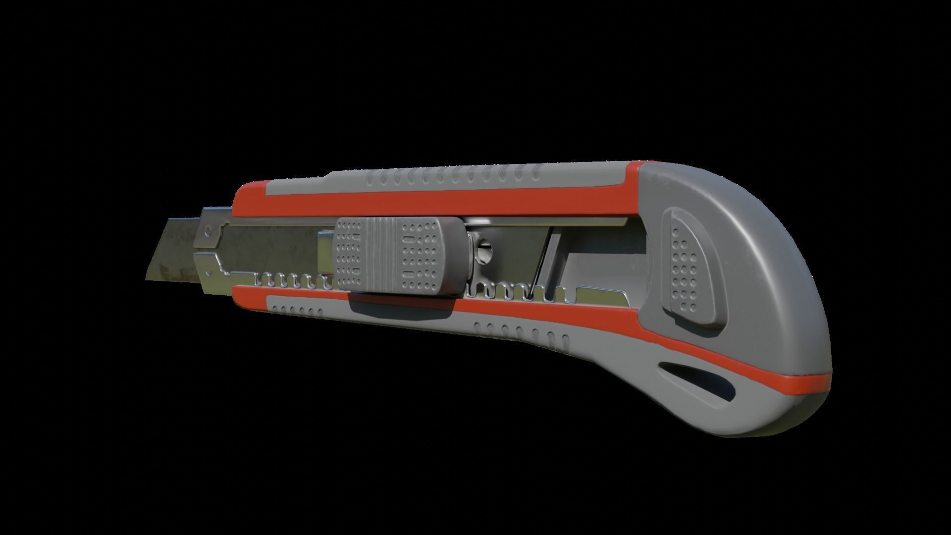 Cutter Low-poly 3D model_4