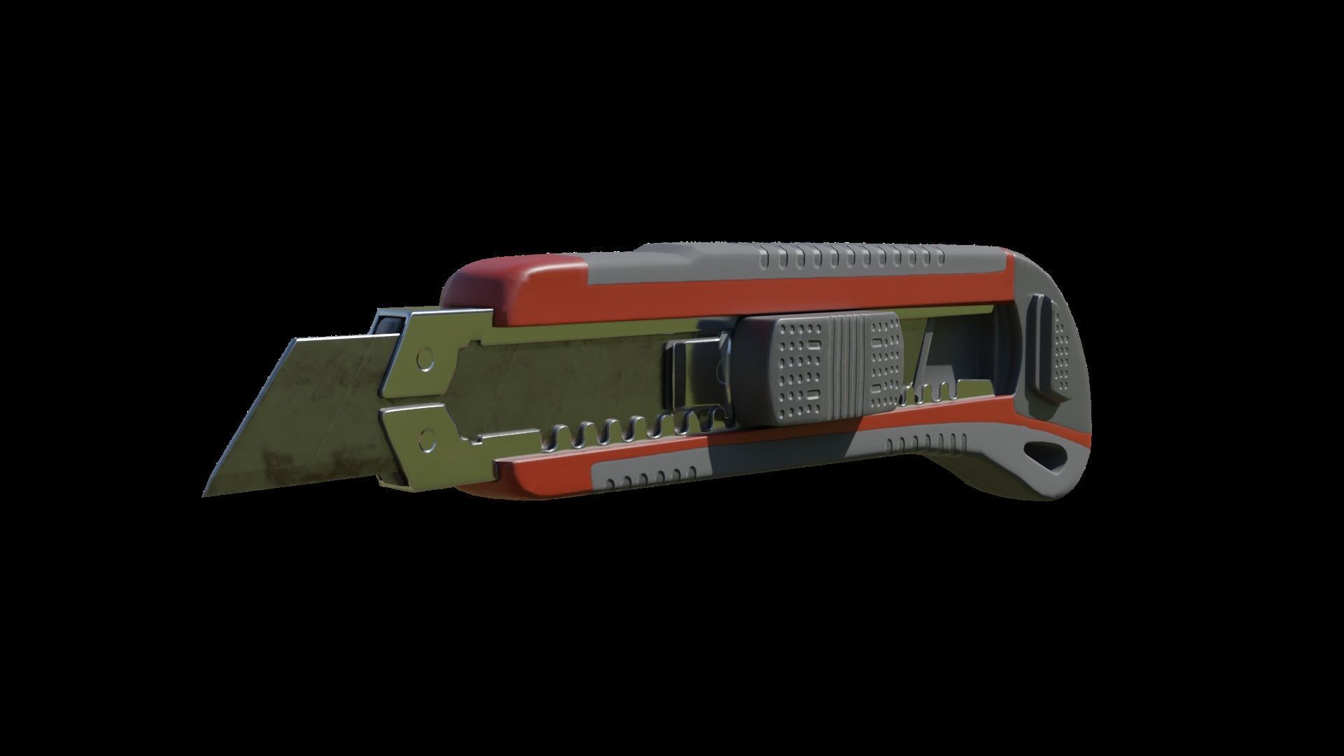 Cutter Low-poly 3D model_3