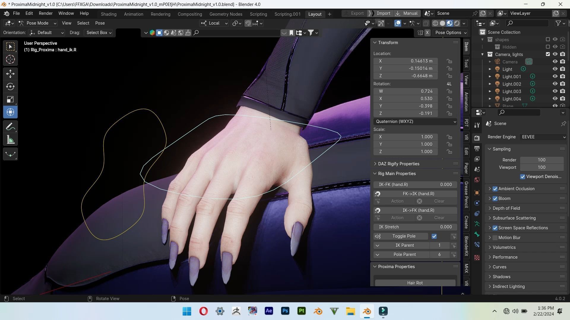 proxima midnight from infinity war 3D model_3