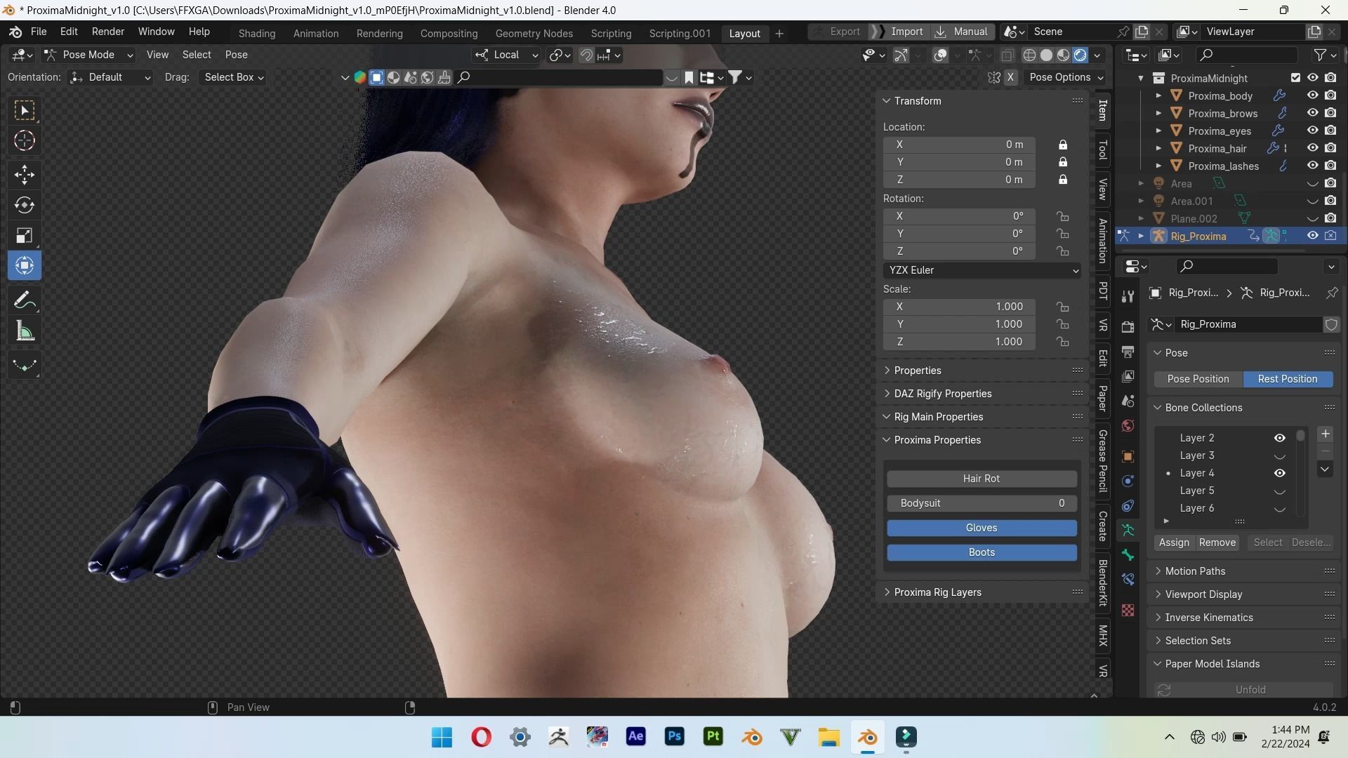 proxima midnight from infinity war 3D model_12