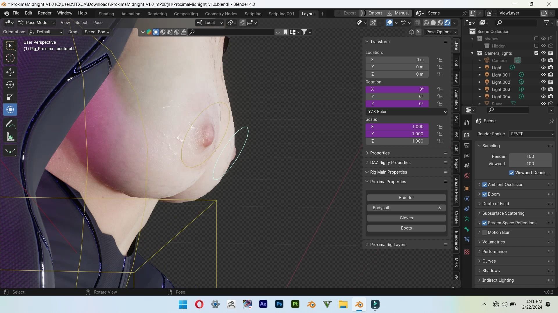 proxima midnight from infinity war 3D model_4