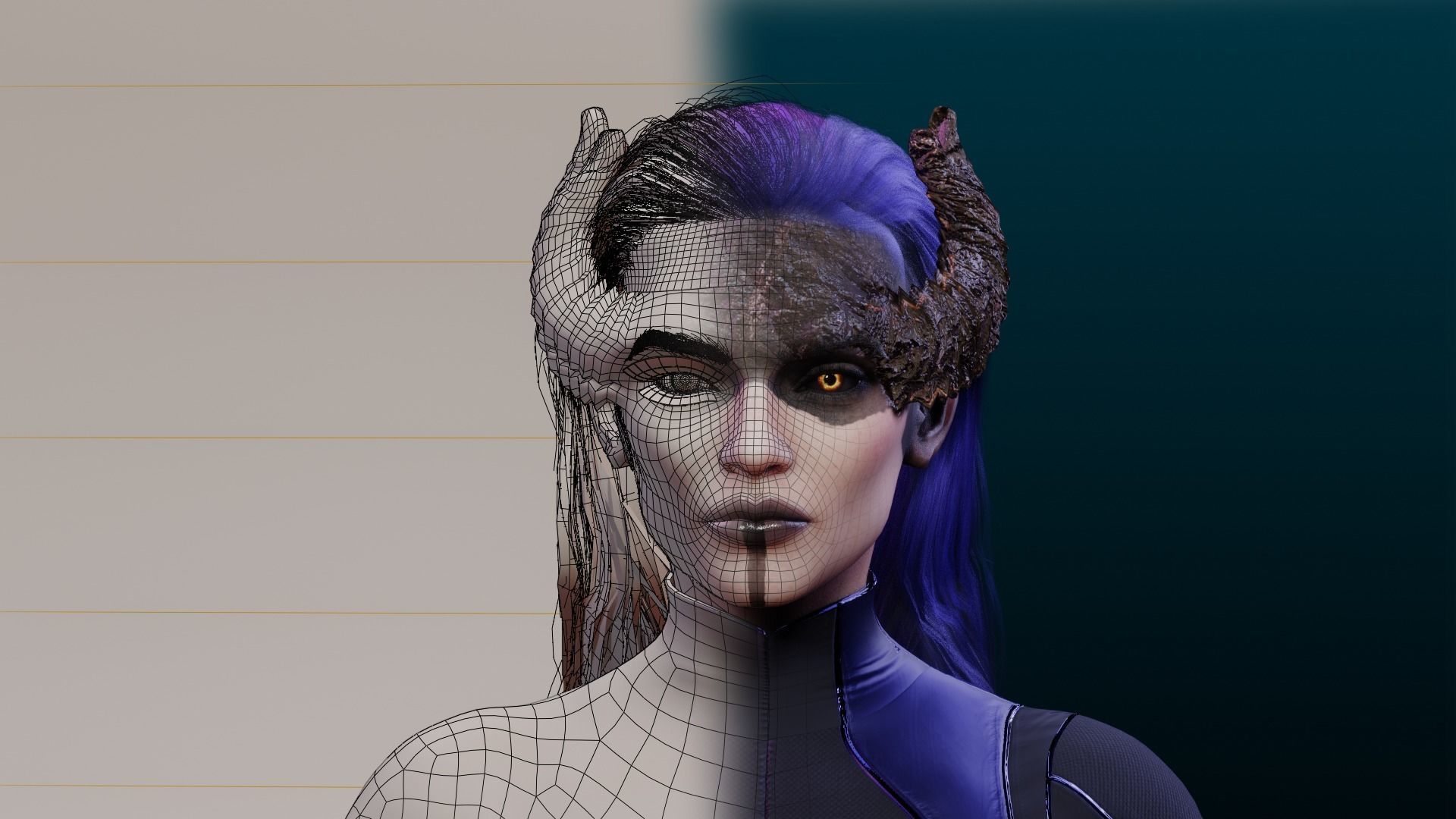 proxima midnight from infinity war 3D model_9