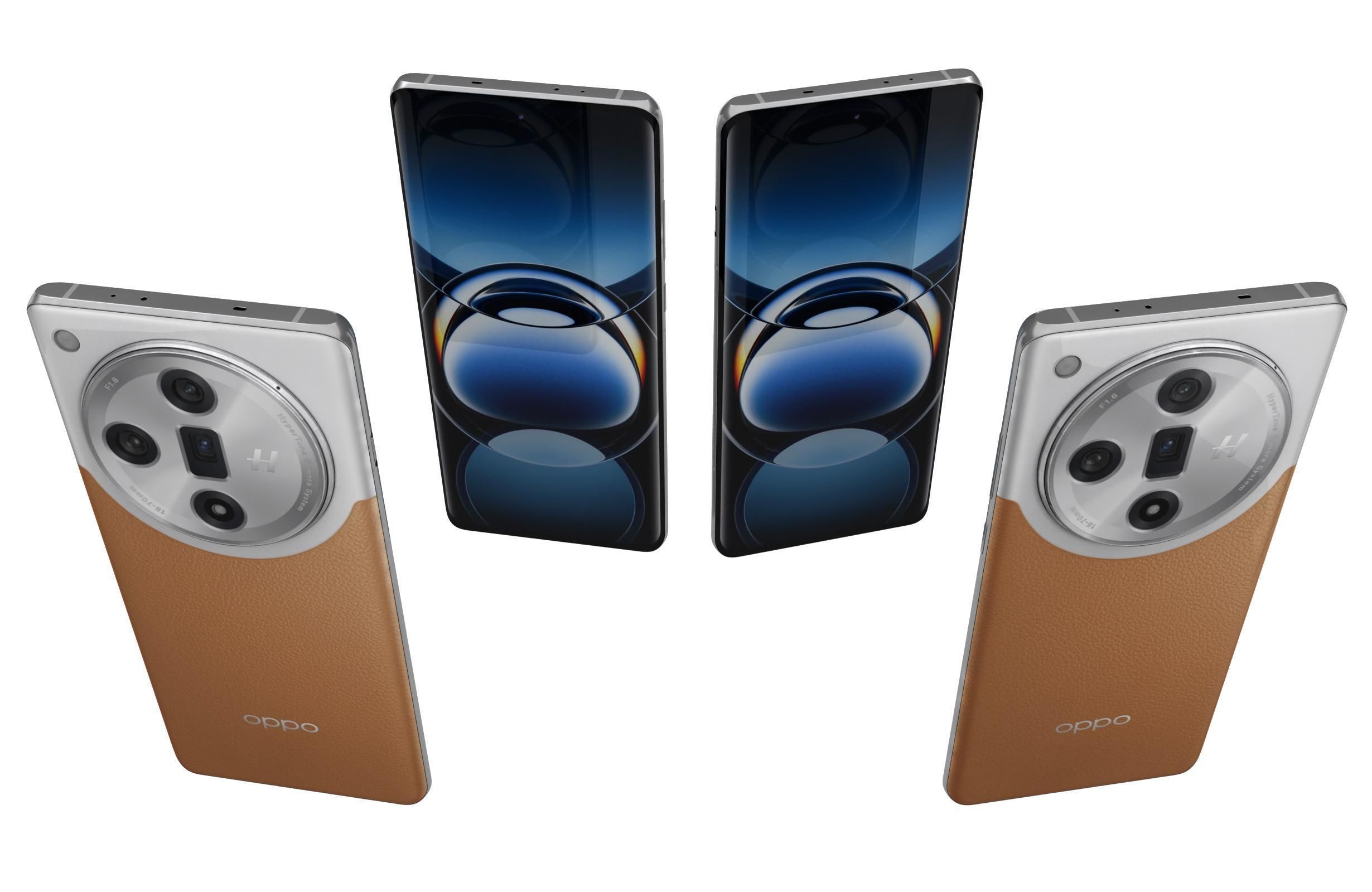 Oppo Find X7 Orange 3D model_2