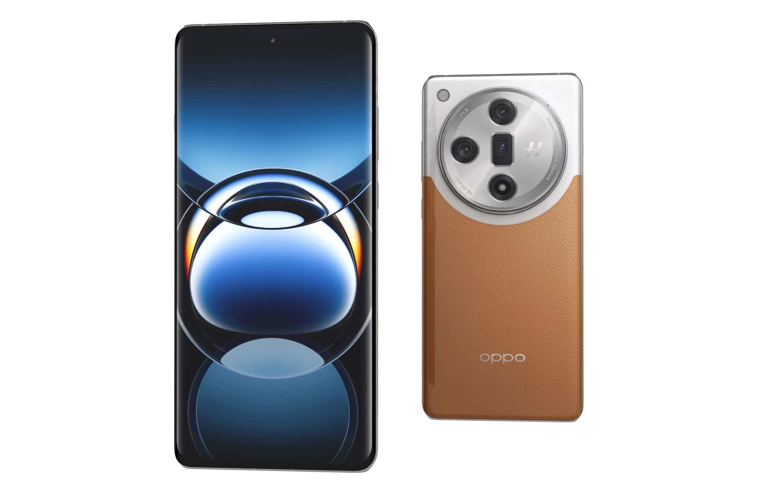 Oppo Find X7 Orange 3D model_10