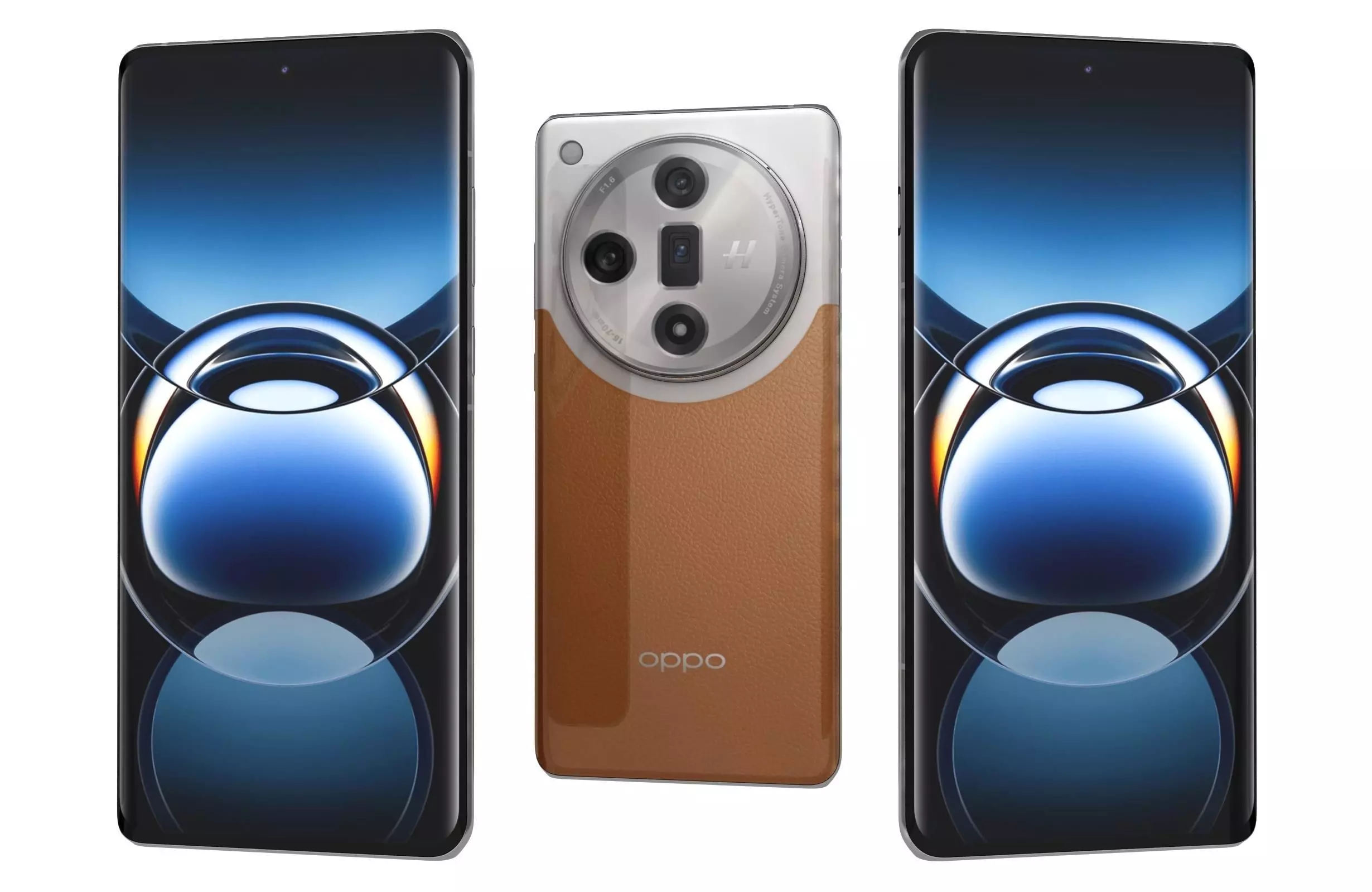 Oppo Find X7 Orange 3D model_0