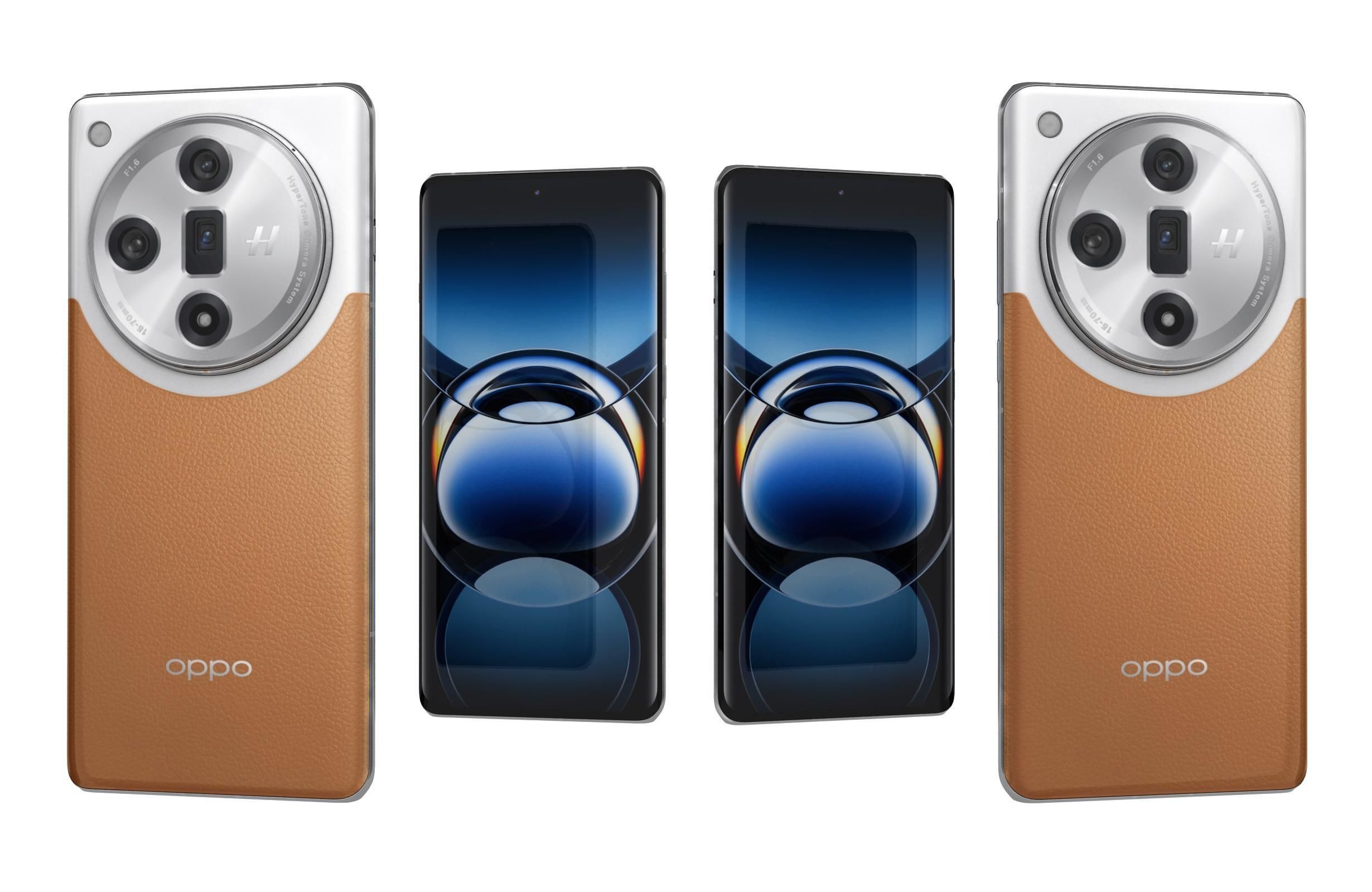 Oppo Find X7 Orange 3D model_11