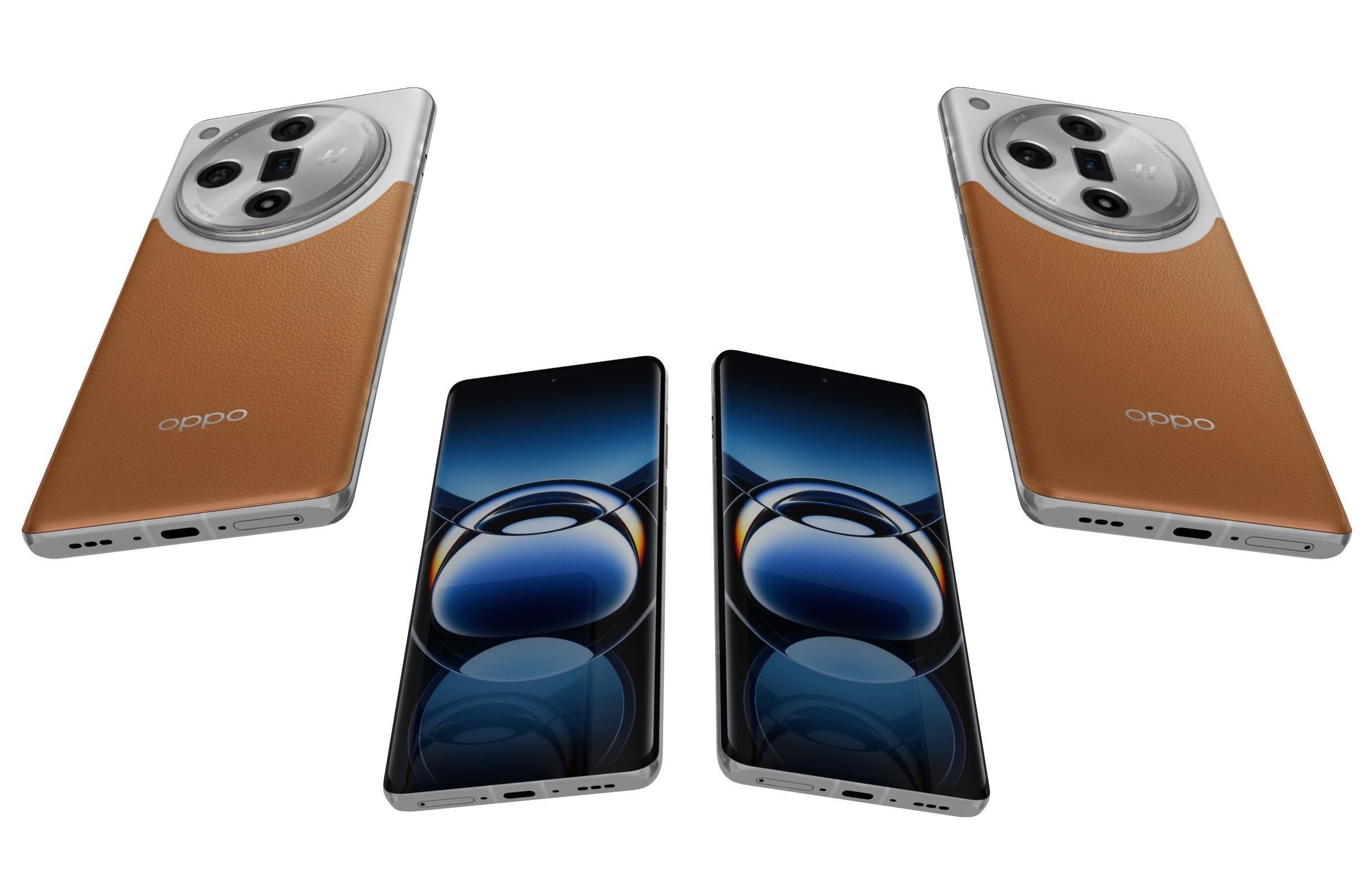 Oppo Find X7 Orange 3D model_3