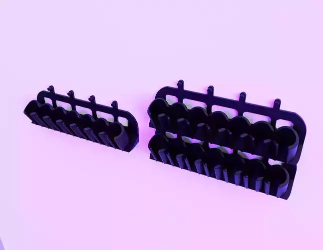 Resin color wall organizer