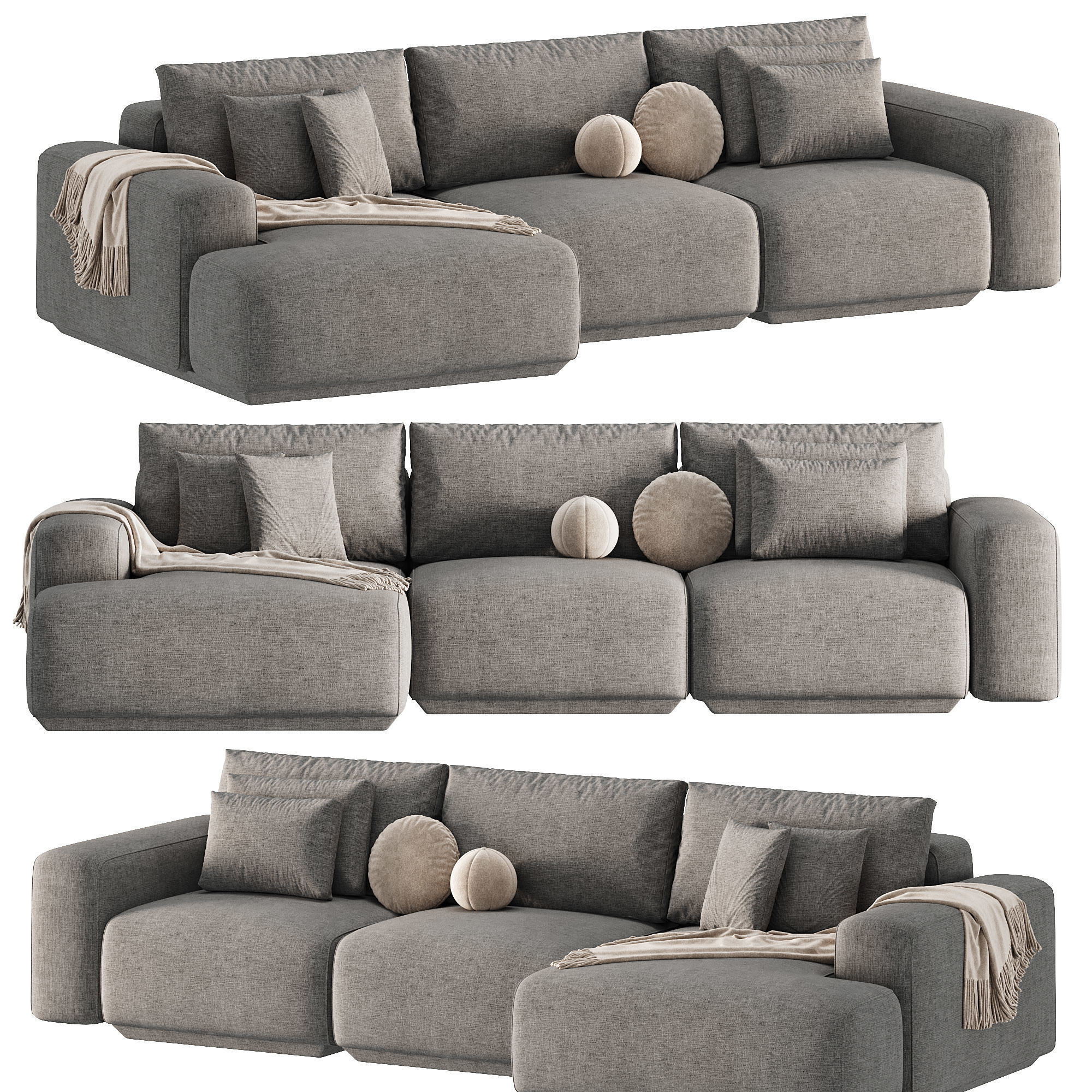 Grant Sofa 3D model_2