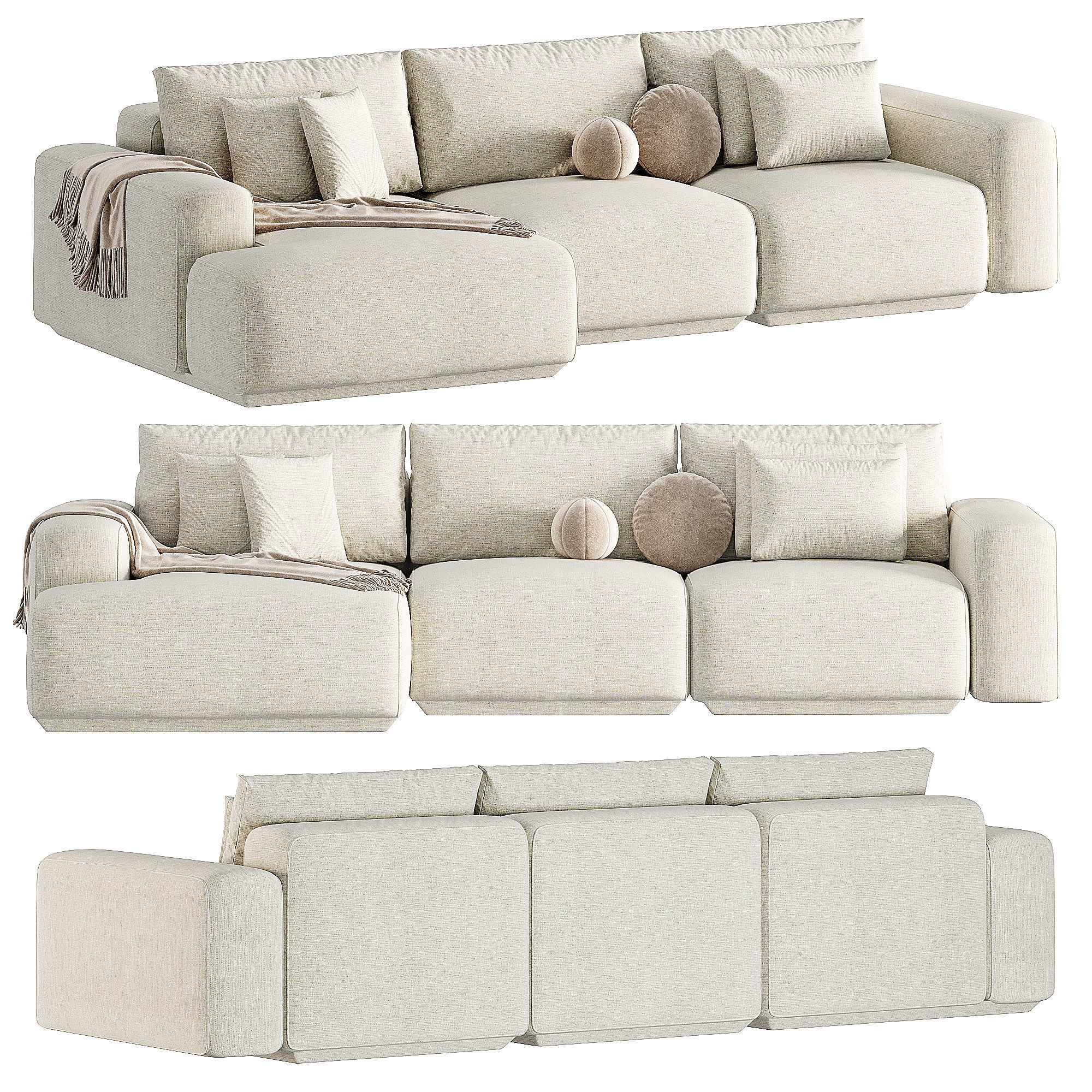 Grant Sofa 3D model_1