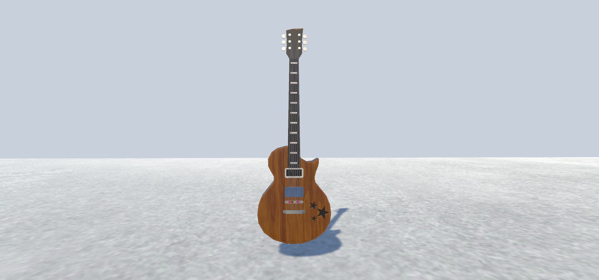 Guitar player Avatar Rigged  Low-poly 3D model_10