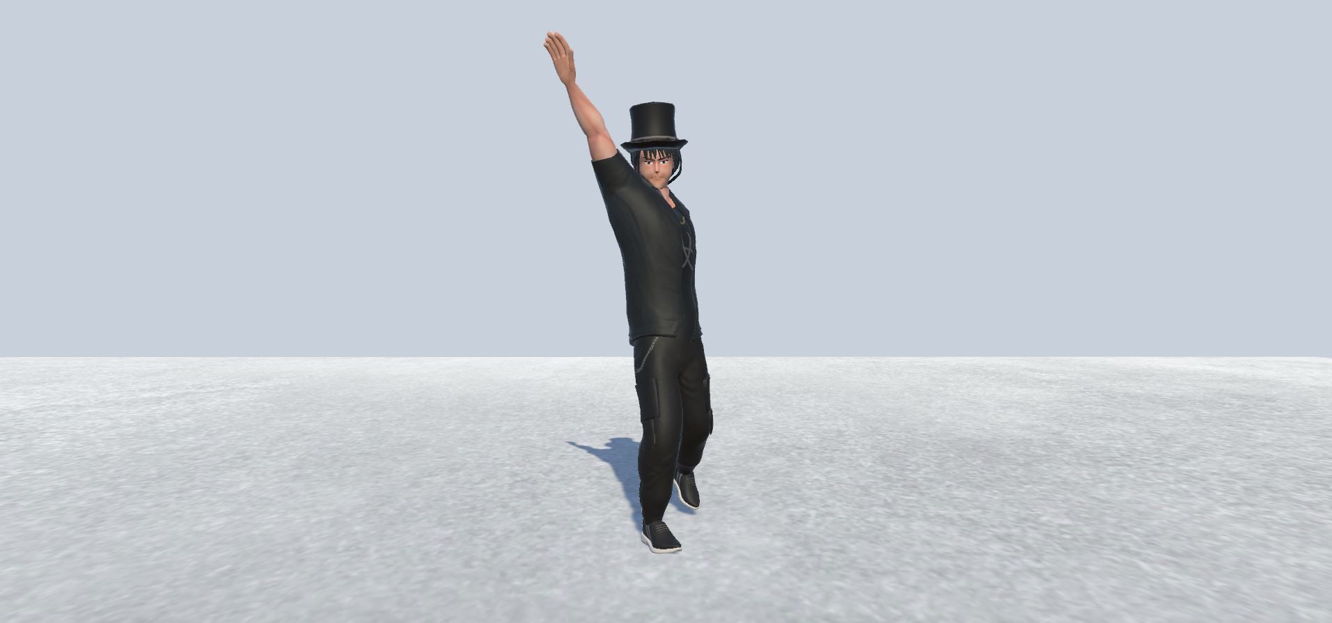 Guitar player Avatar Rigged  Low-poly 3D model_3