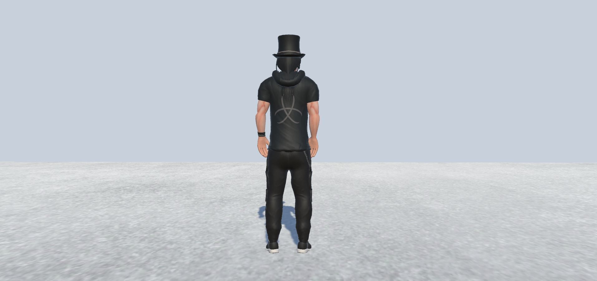 Guitar player Avatar Rigged  Low-poly 3D model_2