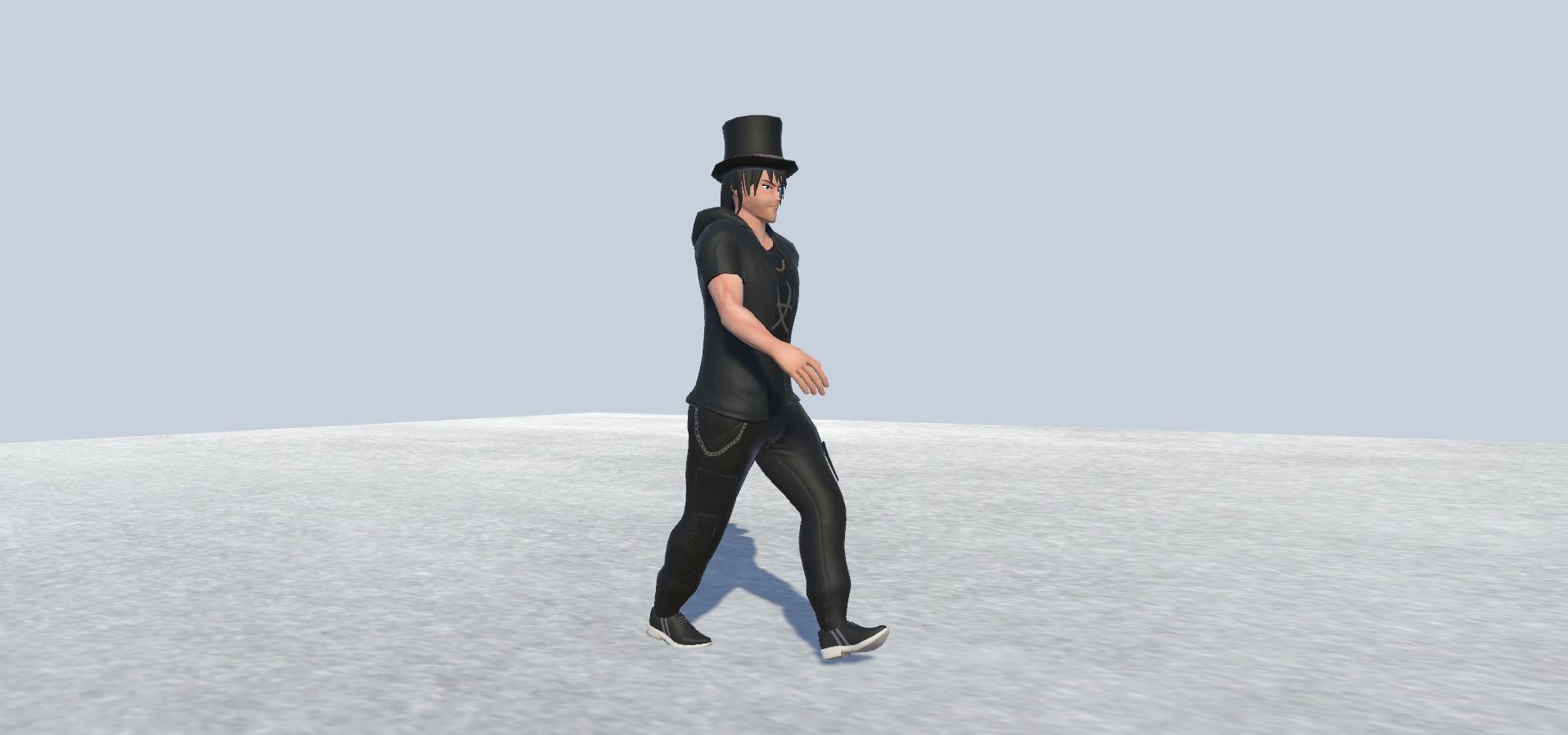 Guitar player Avatar Rigged  Low-poly 3D model_5