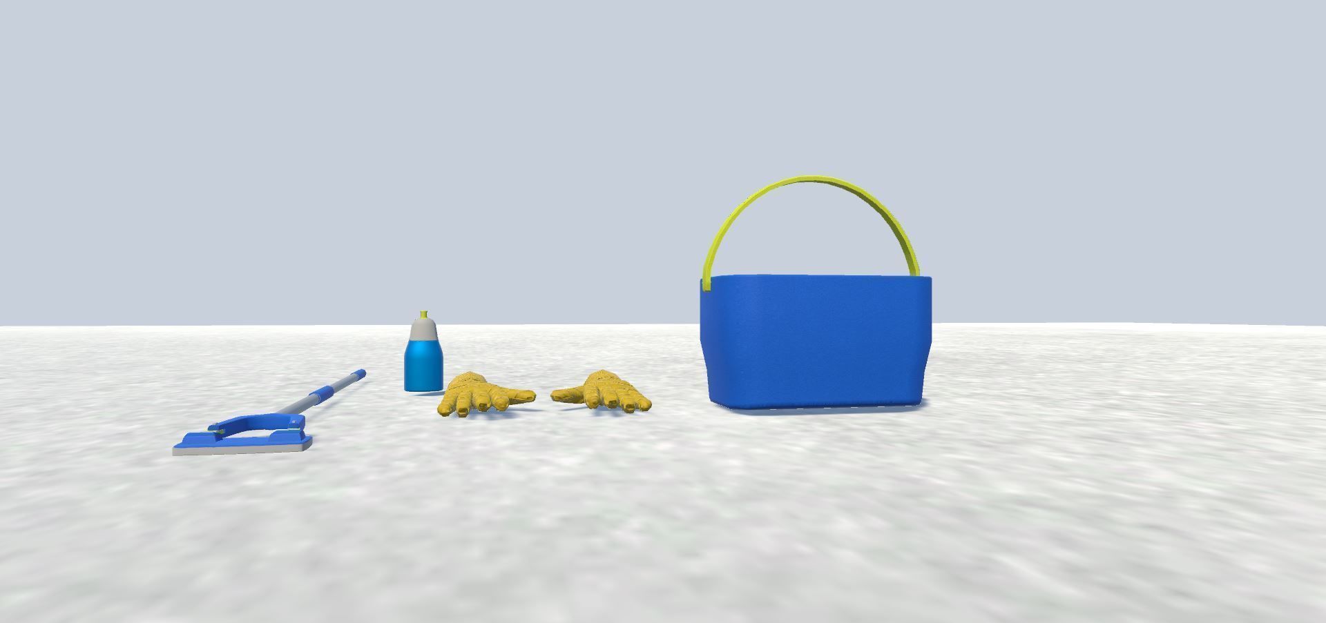 Maid Avatar Rigged  Low-poly 3D model_10