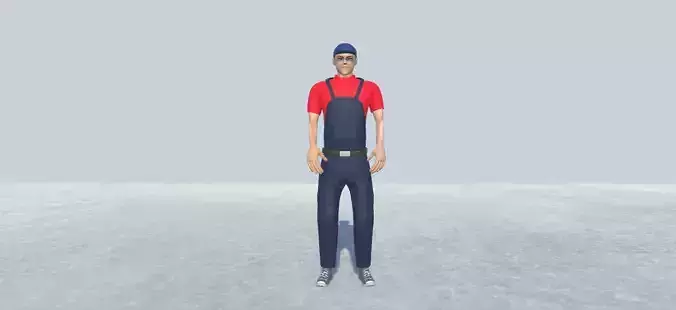 Painter avatar Rigged