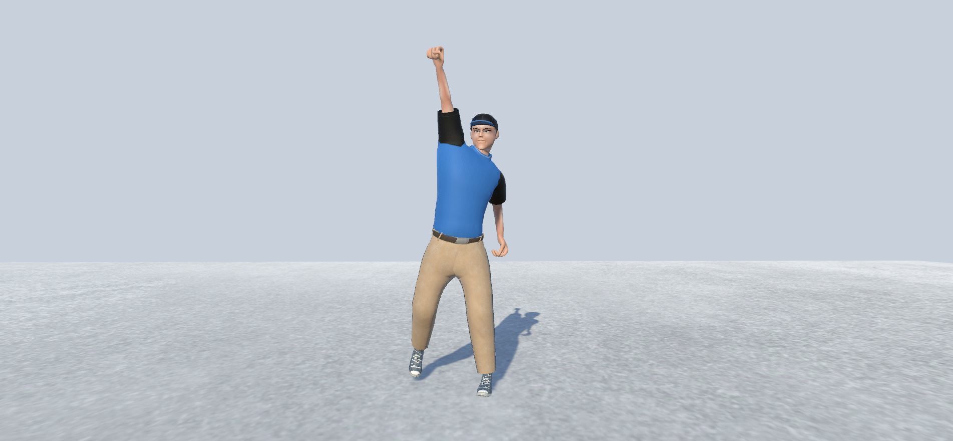 Pizza Delivery Boy Avatar Rigged  Low-poly 3D model_8