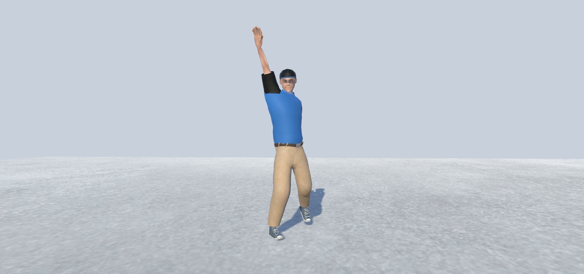 Pizza Delivery Boy Avatar Rigged  Low-poly 3D model_5