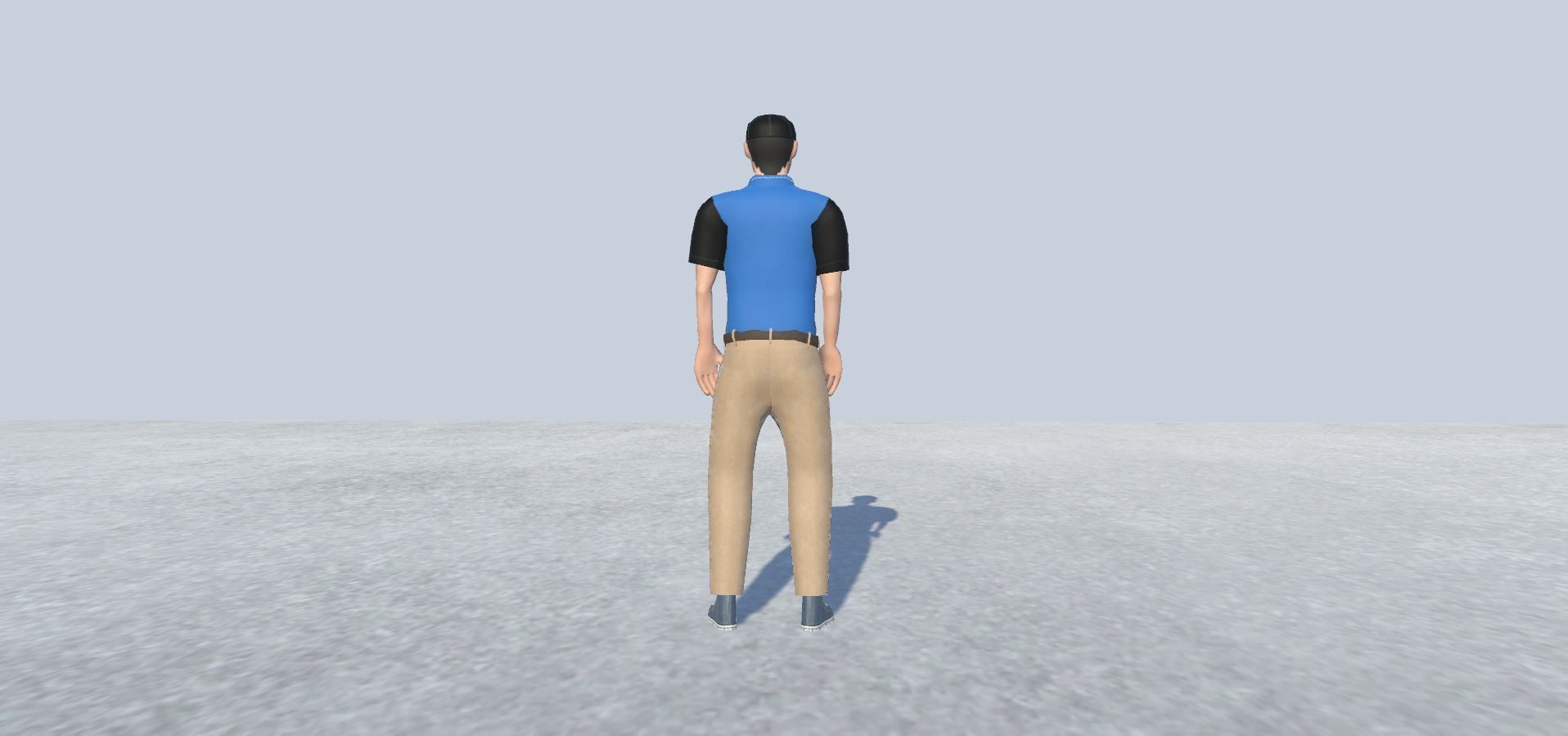 Pizza Delivery Boy Avatar Rigged  Low-poly 3D model_2