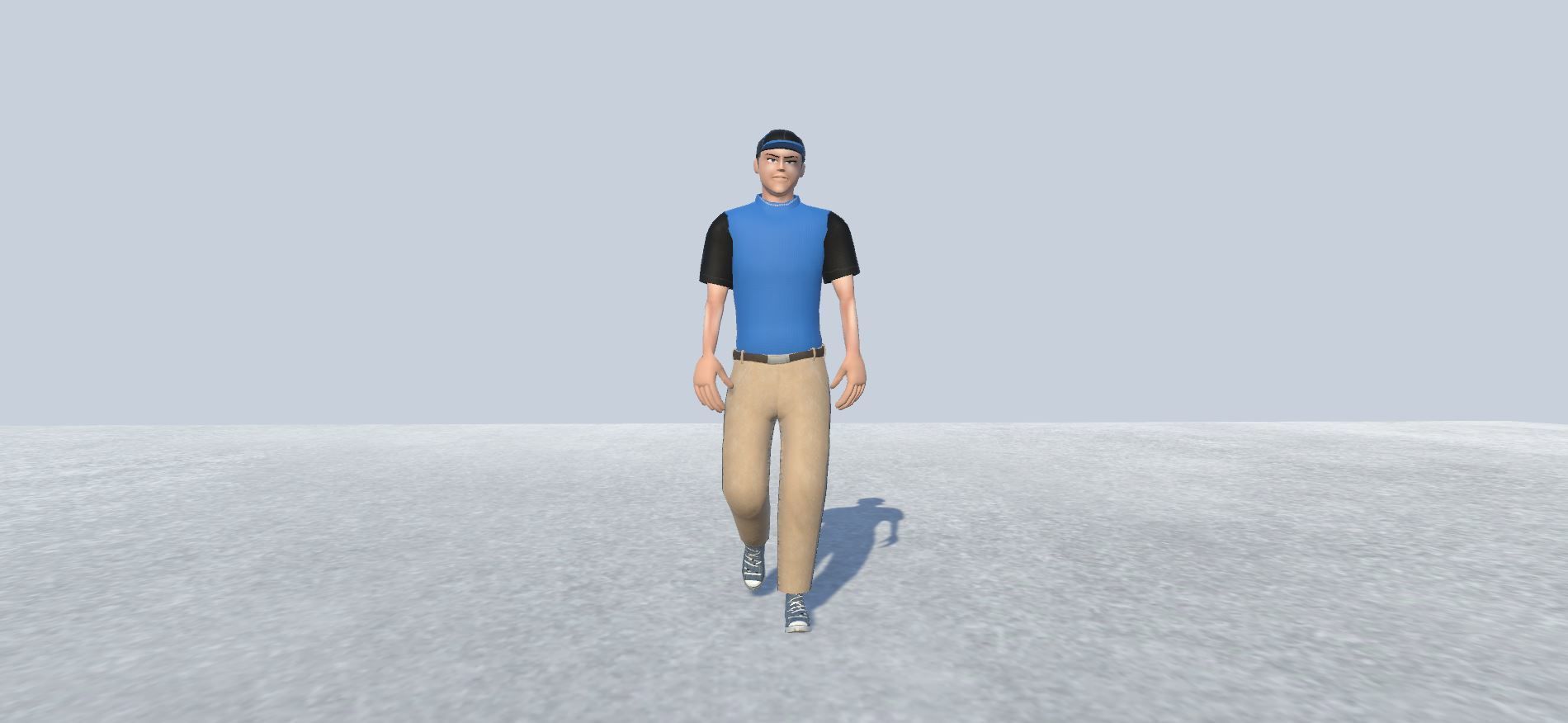 Pizza Delivery Boy Avatar Rigged  Low-poly 3D model_10
