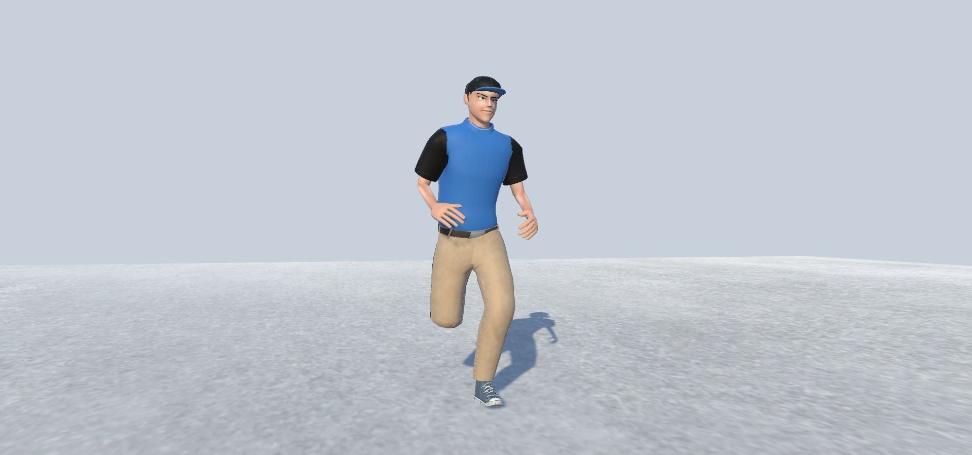 Pizza Delivery Boy Avatar Rigged  Low-poly 3D model_4