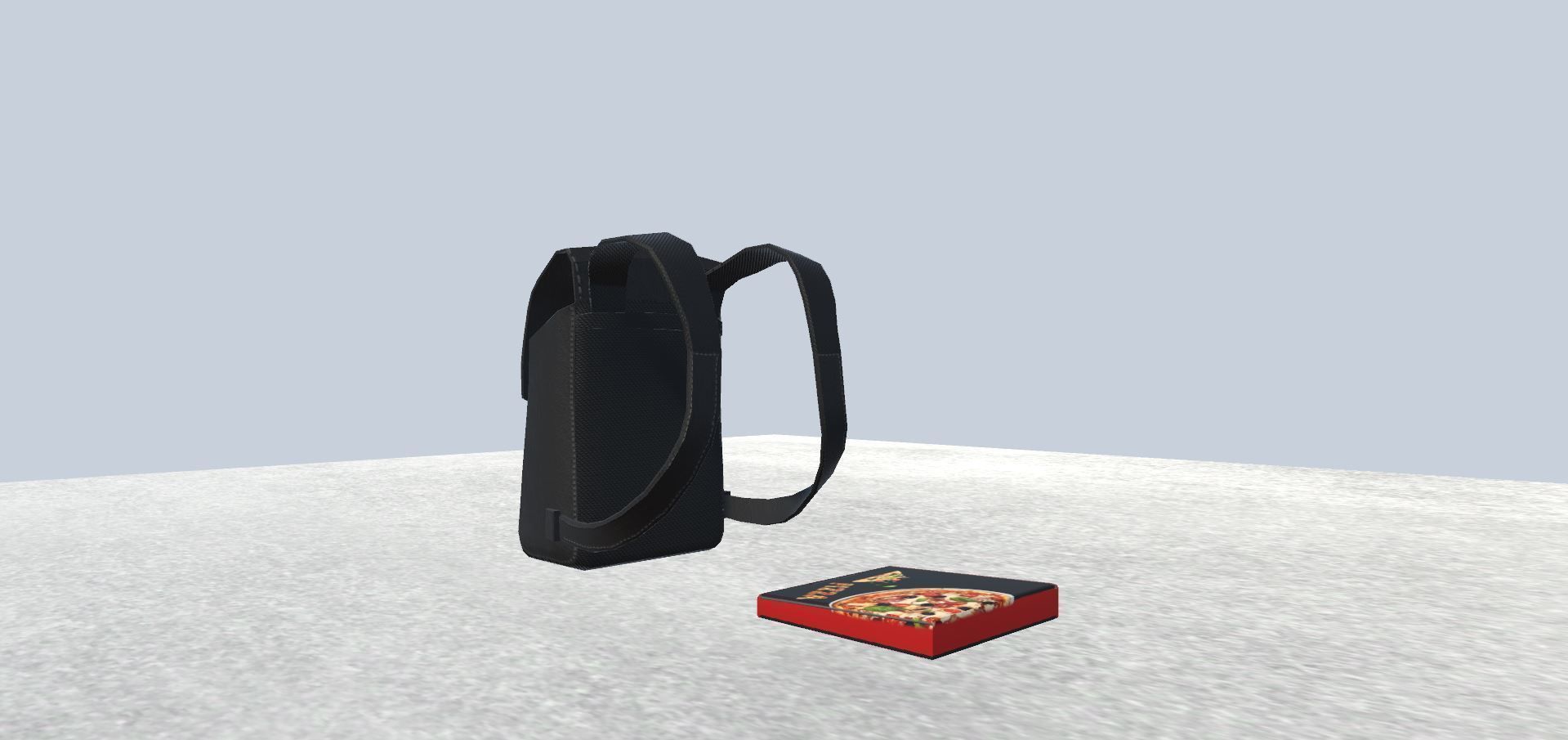 Pizza Delivery Boy Avatar Rigged  Low-poly 3D model_9