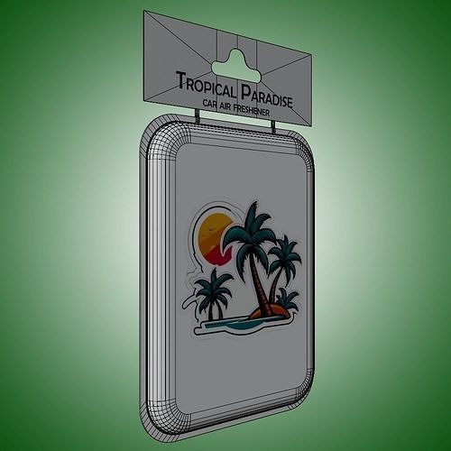 Car Air Freshener 3D model 4