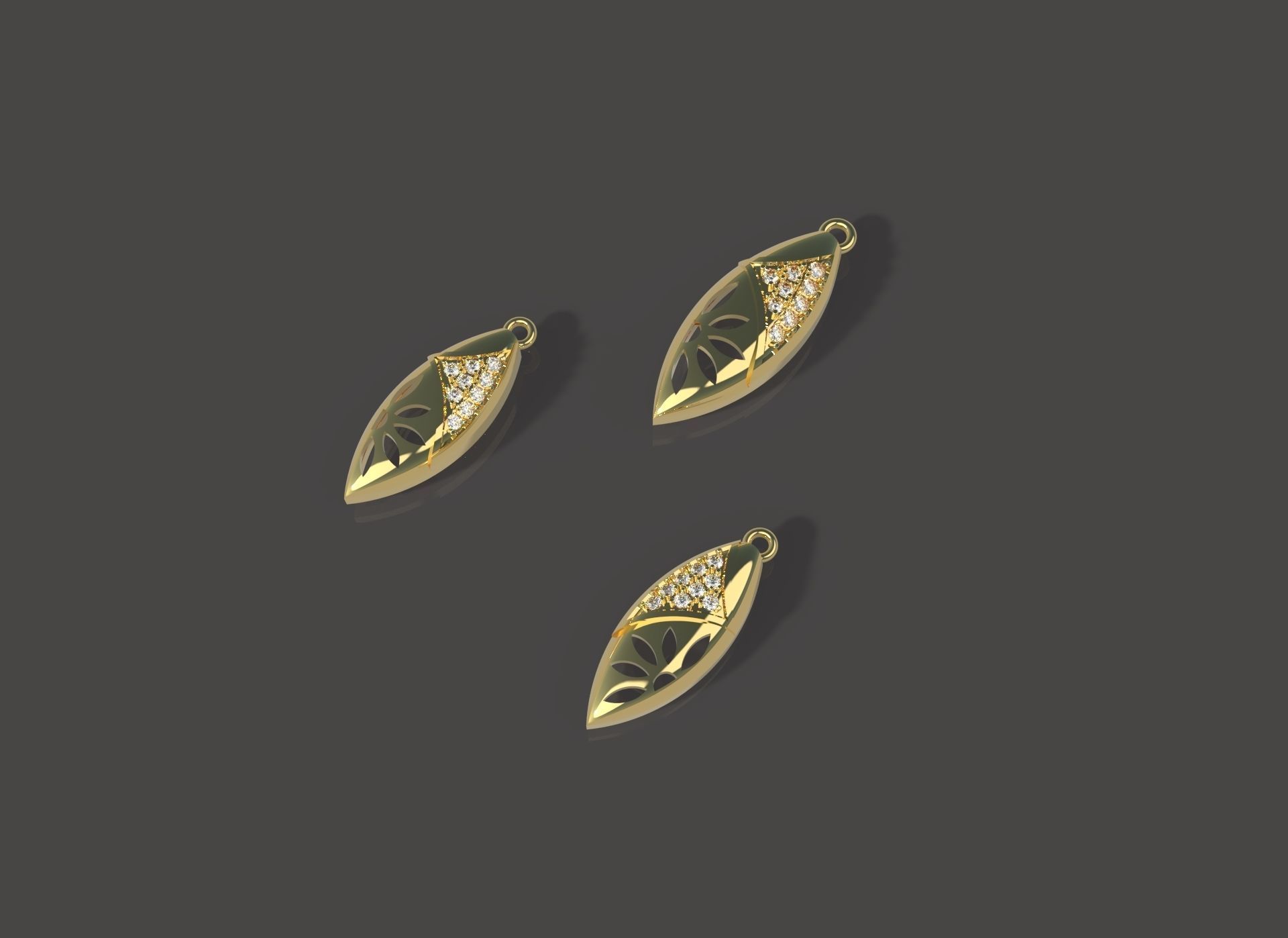 Botanical Bliss Jewellery Set 3D print model_5