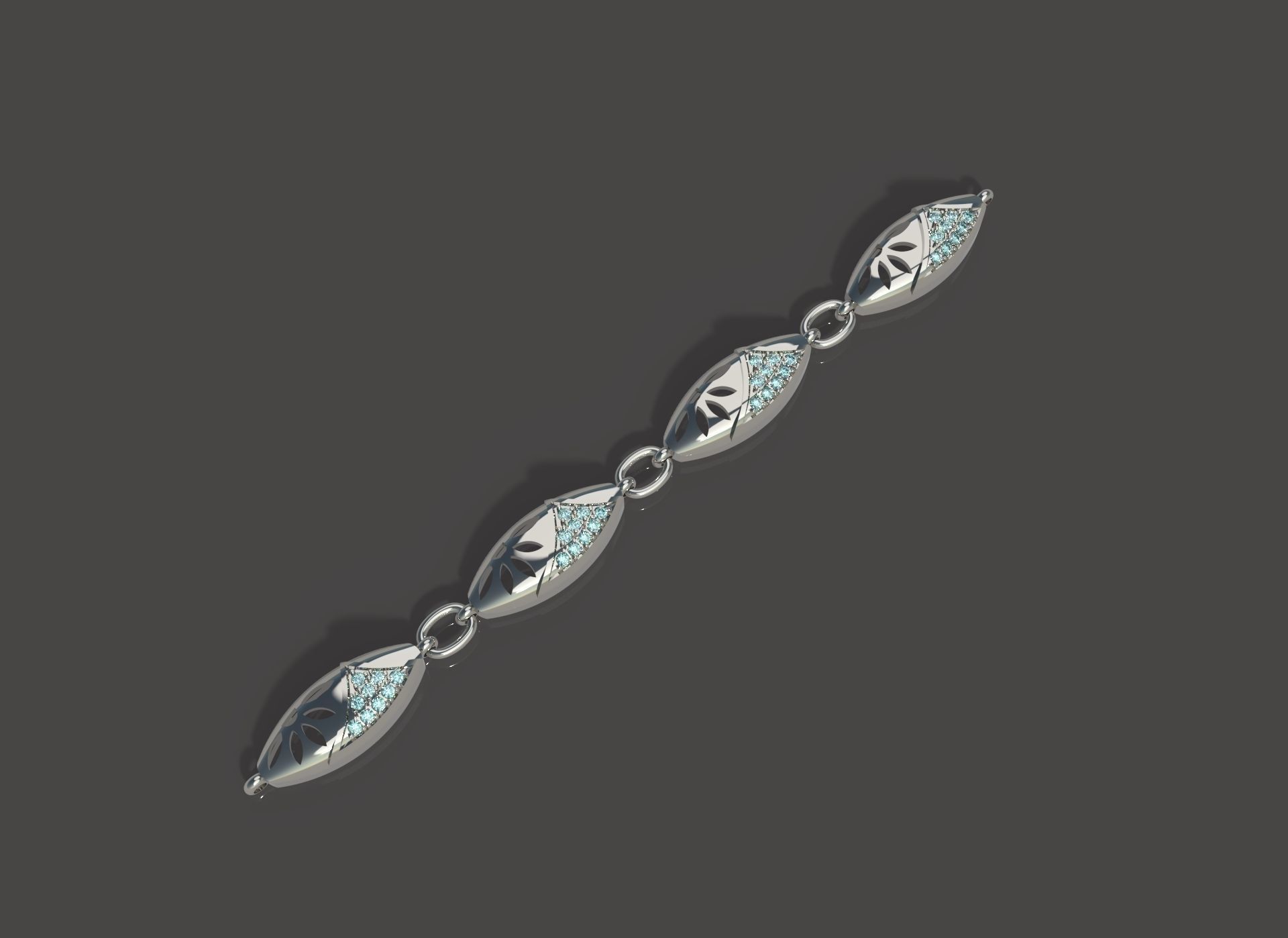 Botanical Bliss Jewellery Set 3D print model_4