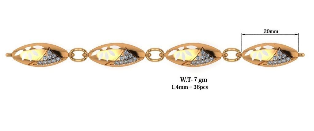 Botanical Bliss Jewellery Set 3D print model_2