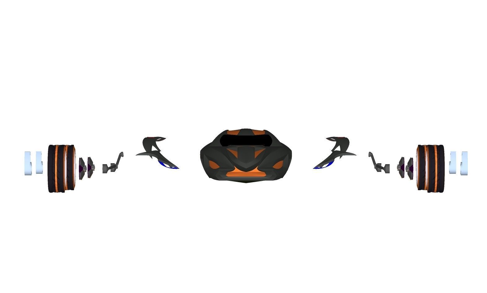 Space Model X 3D model_15