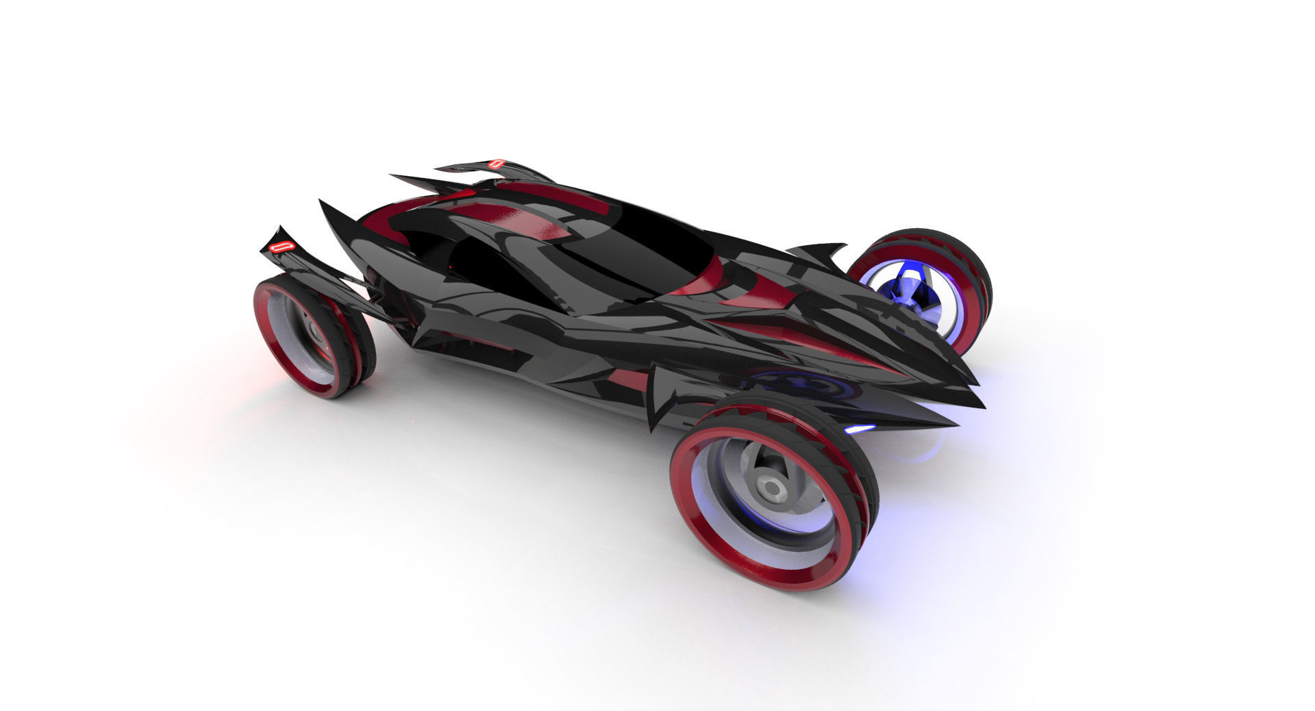 Space Model X 3D model_3