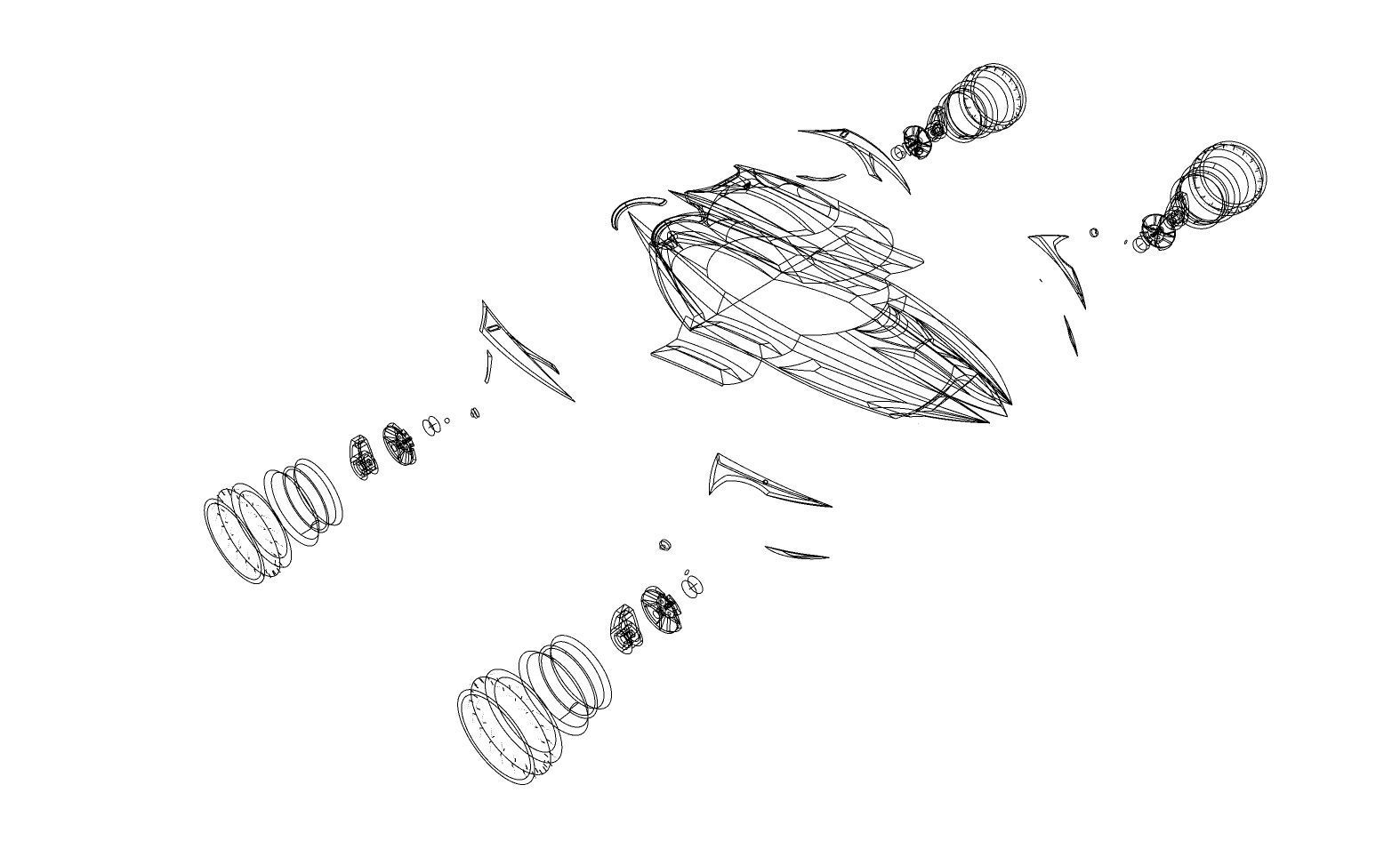 Space Model X 3D model_19