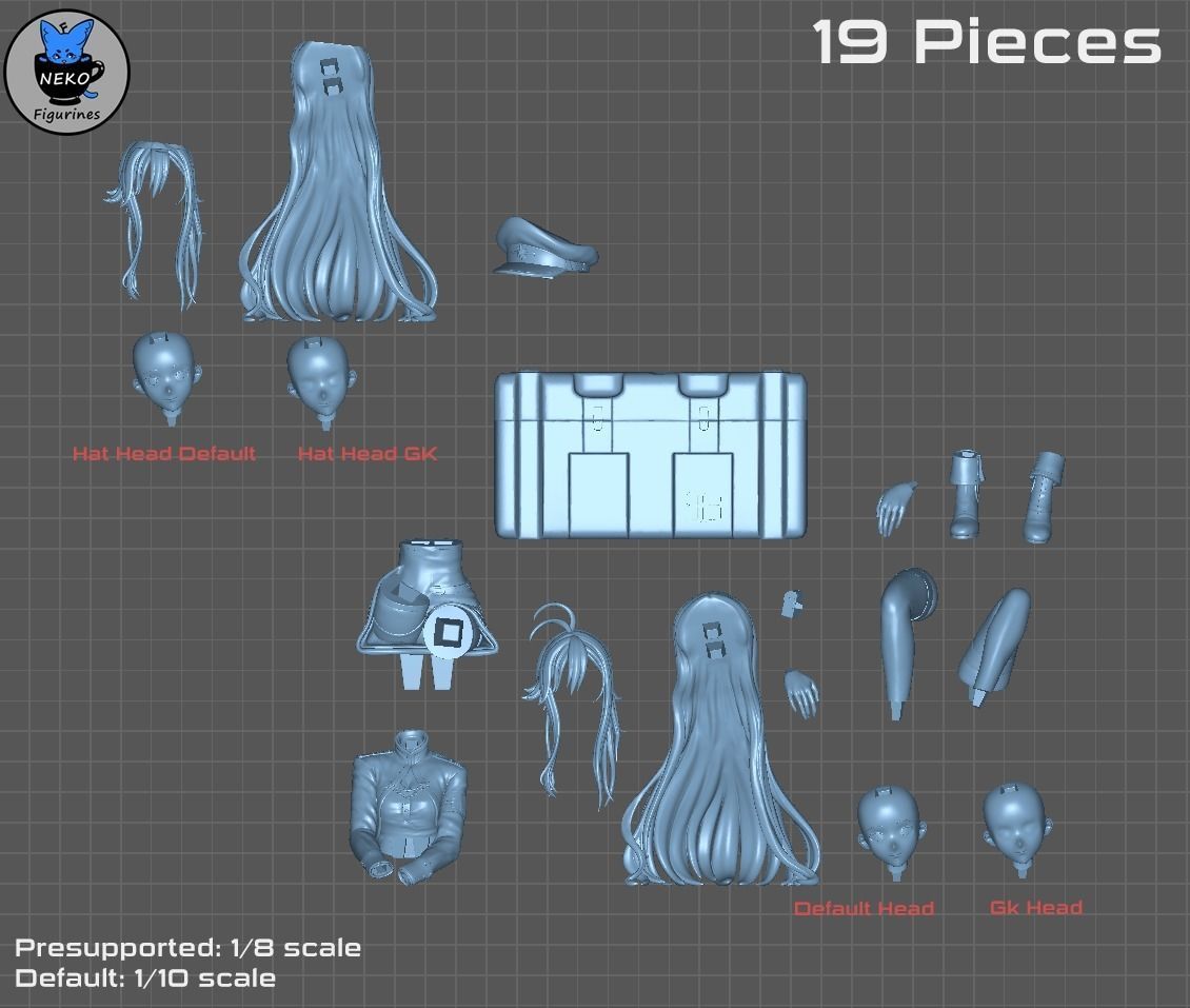 Vladilena Milize - 86 Anime Figurine for 3D Printing 3D print model_8