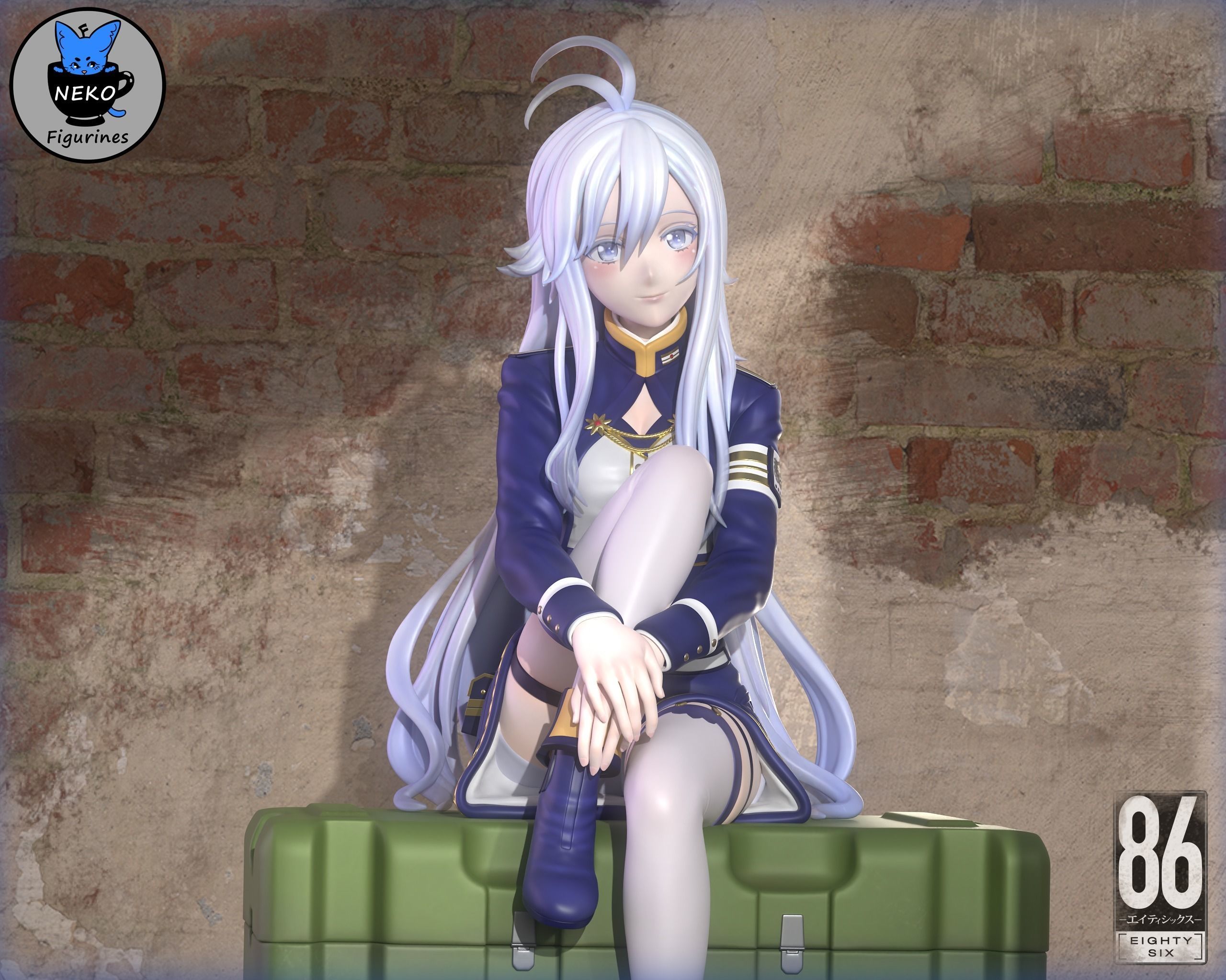 Vladilena Milize - 86 Anime Figurine for 3D Printing 3D print model_10