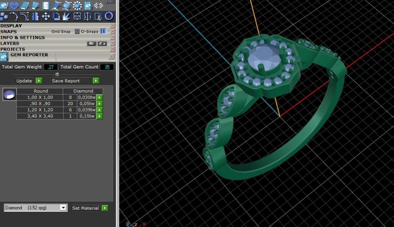 78 Excellent Solitaire Anniversary Ring Prong and Bezel Set  3D print model_6