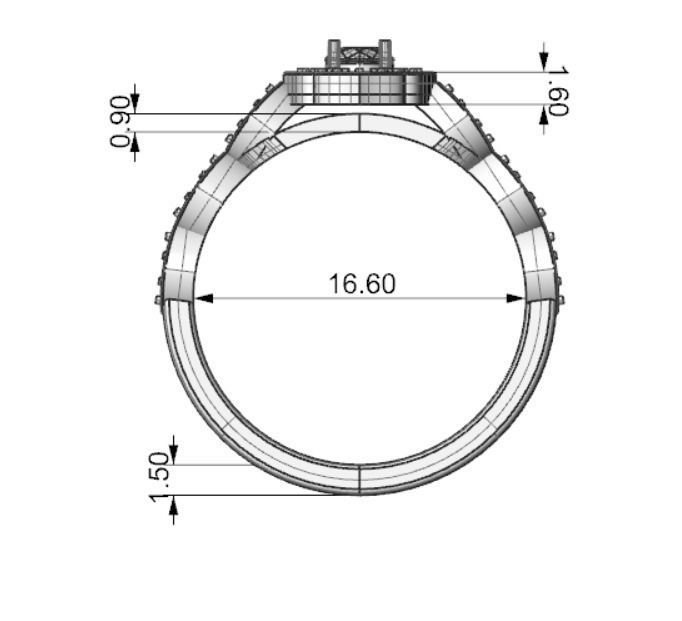 78 Excellent Solitaire Anniversary Ring Prong and Bezel Set  3D print model_4