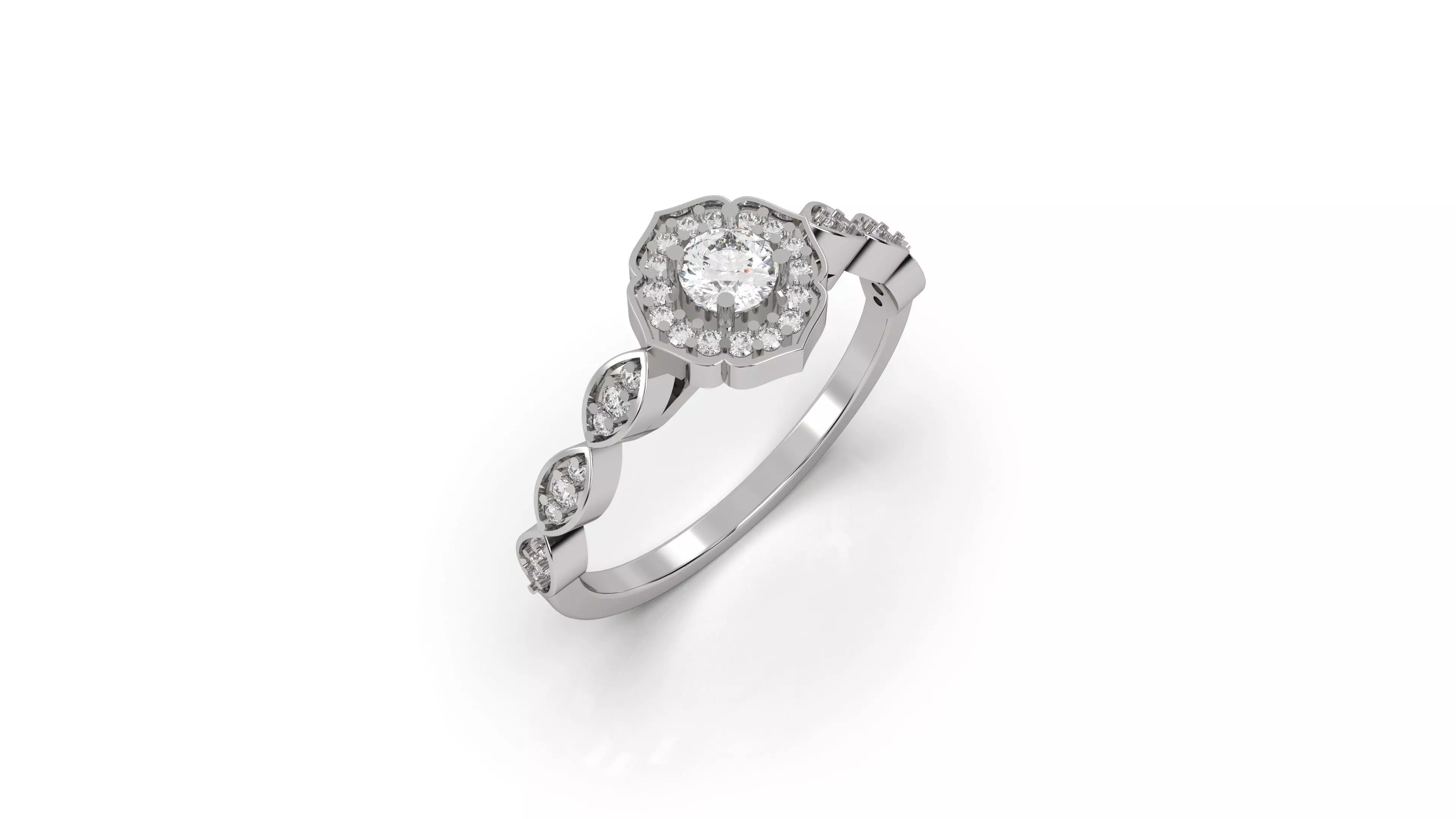 78 Excellent Solitaire Anniversary Ring Prong and Bezel Set  3D print model_0