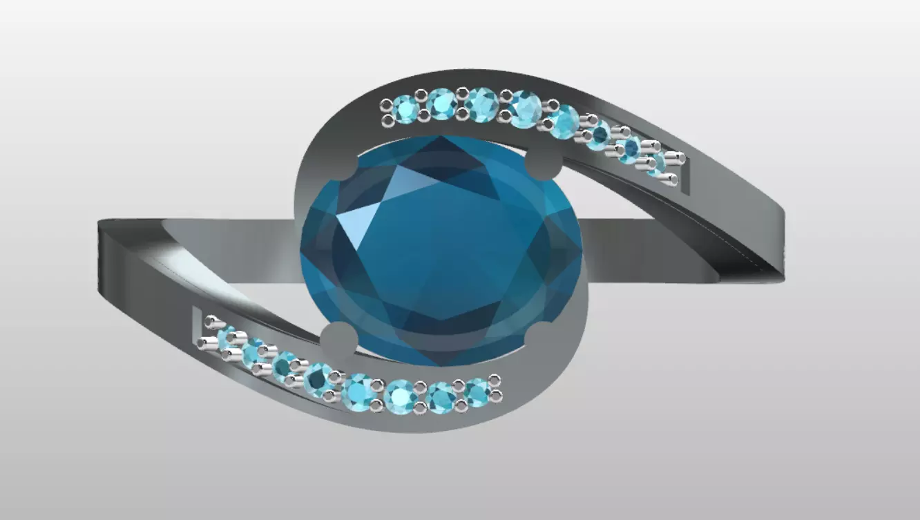  Diamond Ring 3D print model_0