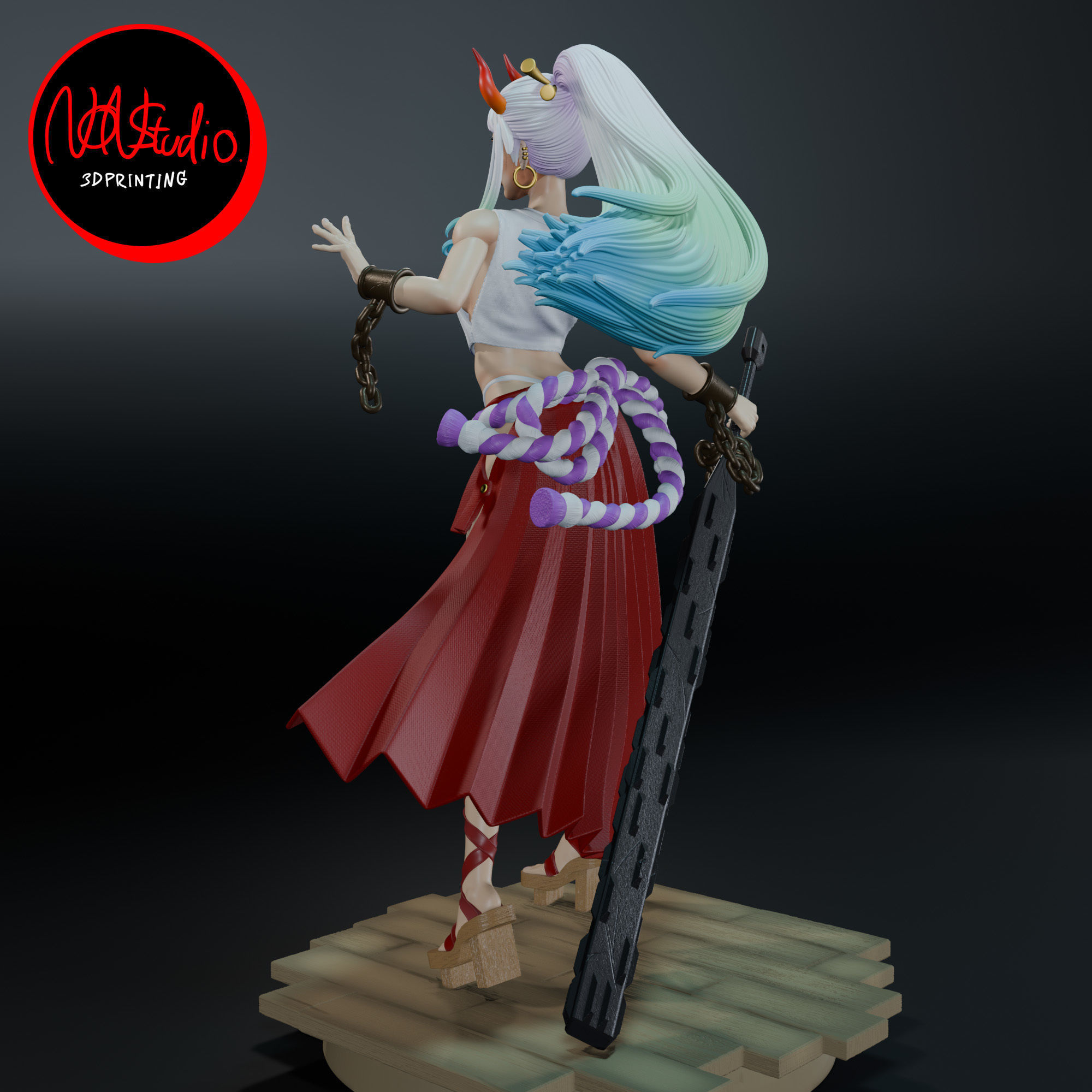 Yamato one piece 3D print model_6