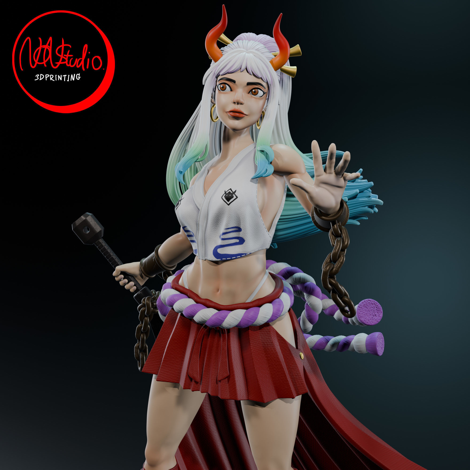 Yamato one piece 3D print model_4