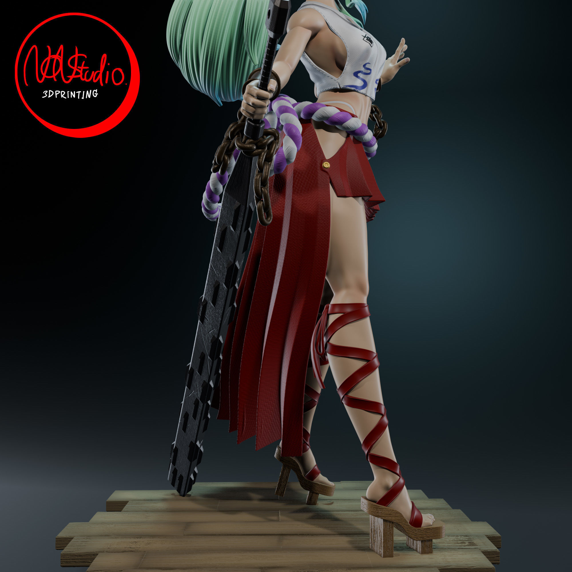 Yamato one piece 3D print model_5