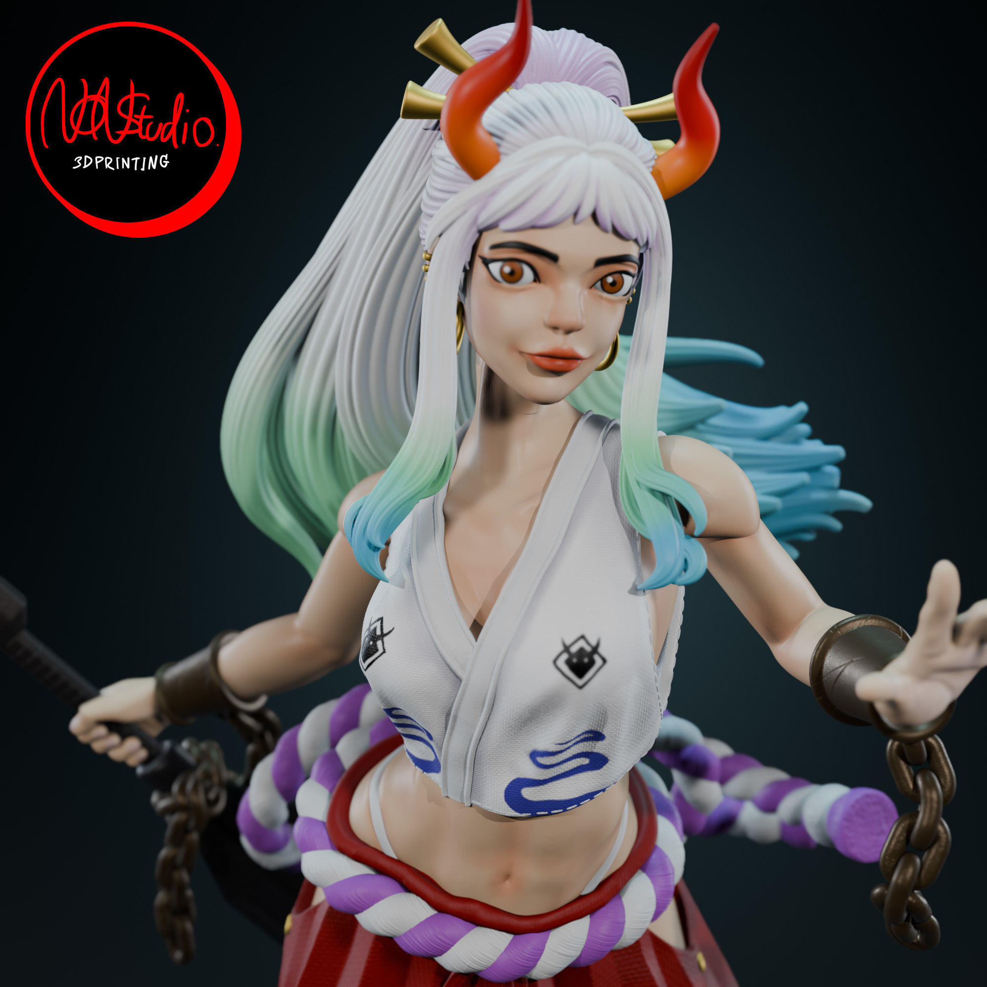 Yamato one piece 3D print model_1