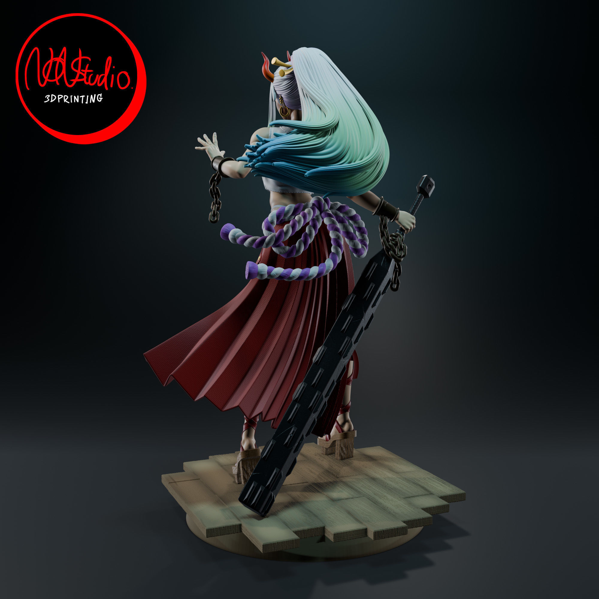 Yamato one piece 3D print model_3