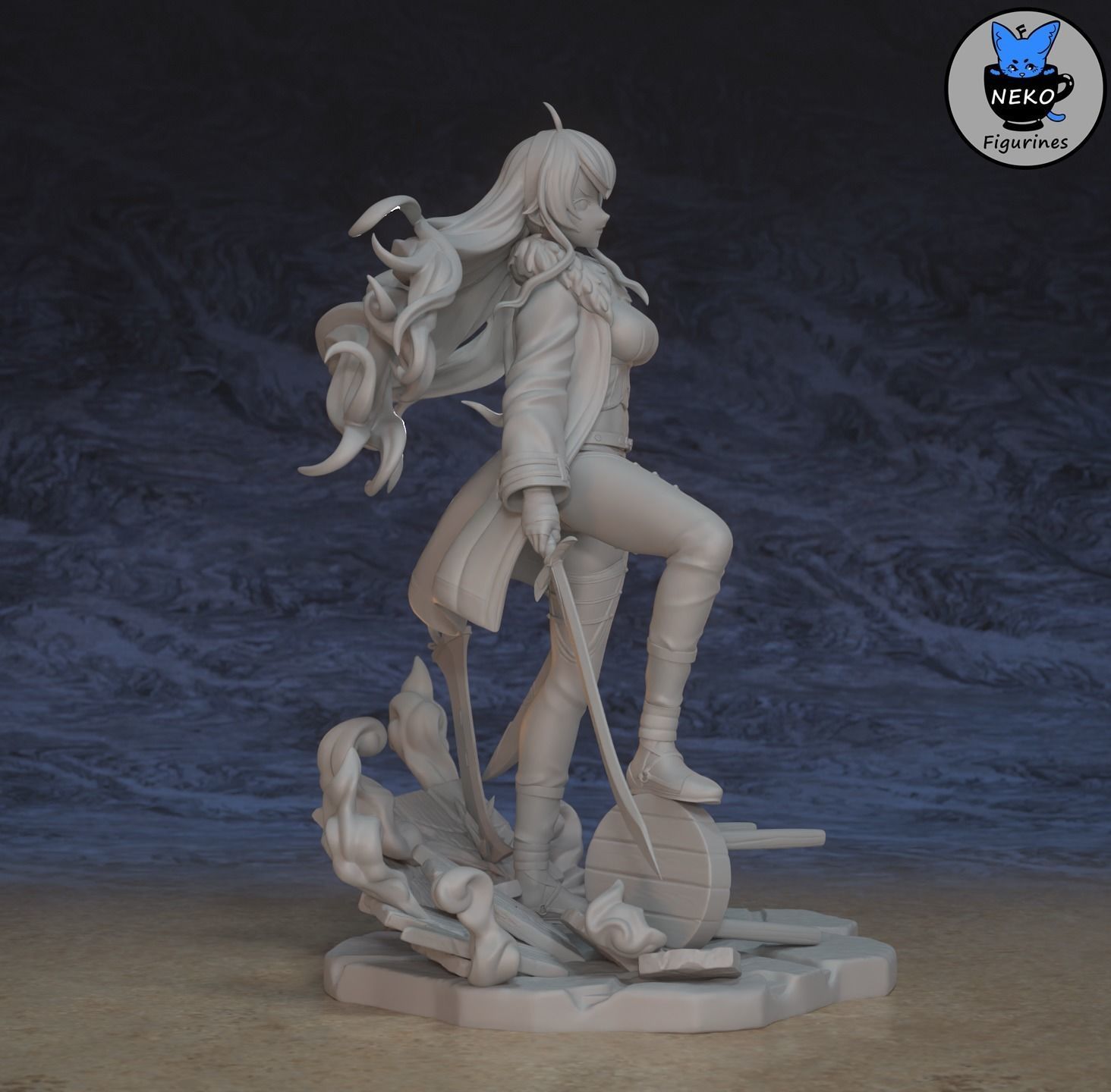 Eris Greyrat - Mushoku Tensei Anime Figurine for 3D Printing 3D print model_14