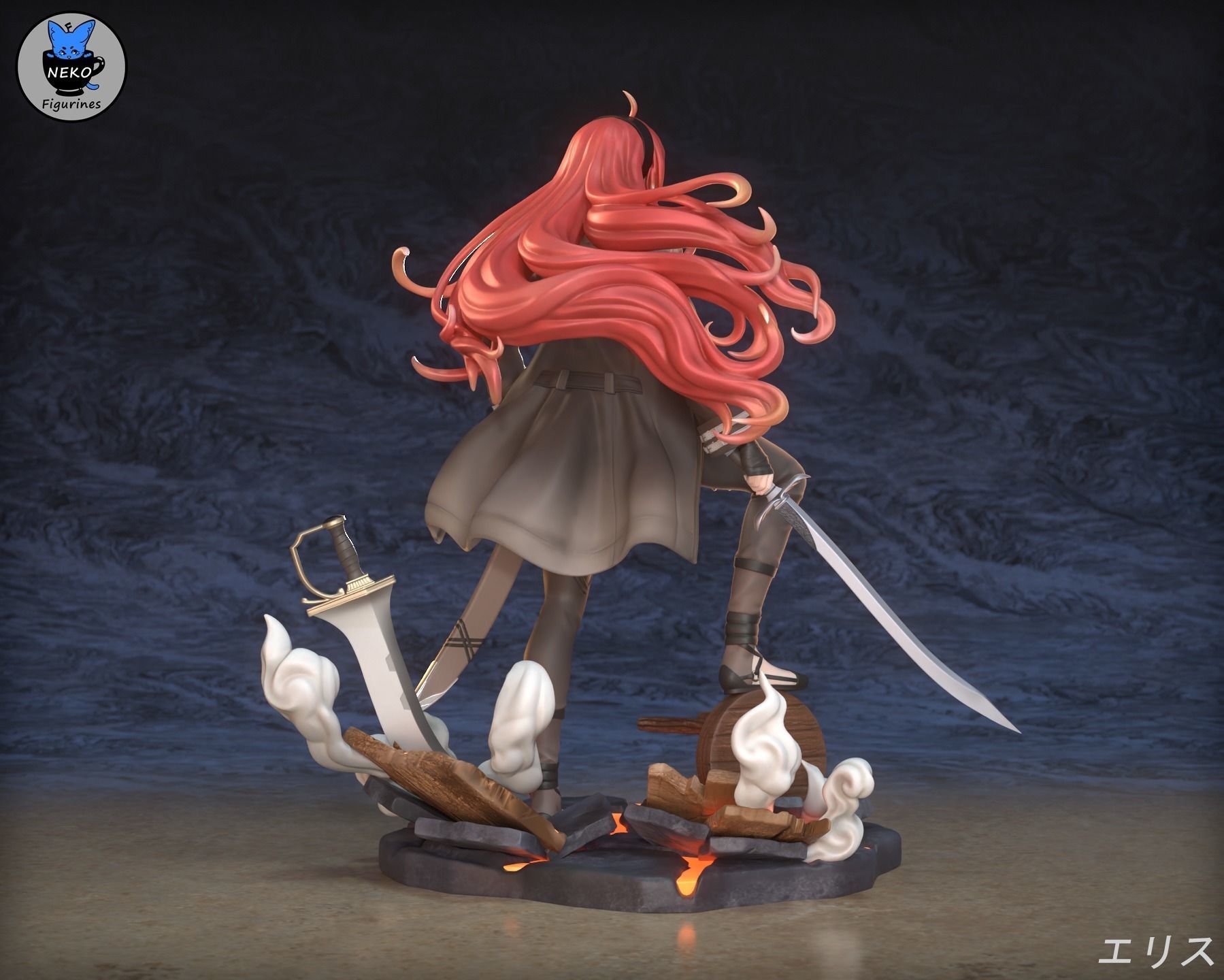Eris Greyrat - Mushoku Tensei Anime Figurine for 3D Printing 3D print model_15