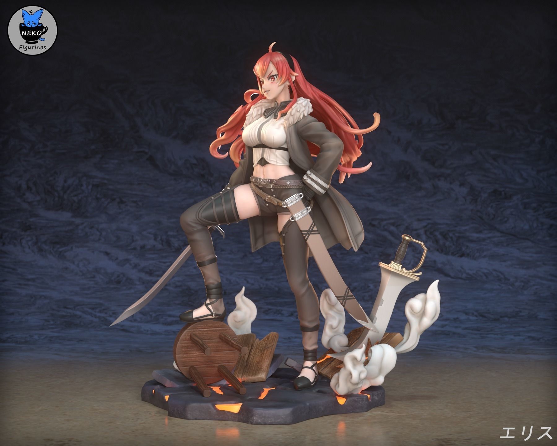 Eris Greyrat - Mushoku Tensei Anime Figurine for 3D Printing 3D print model_13
