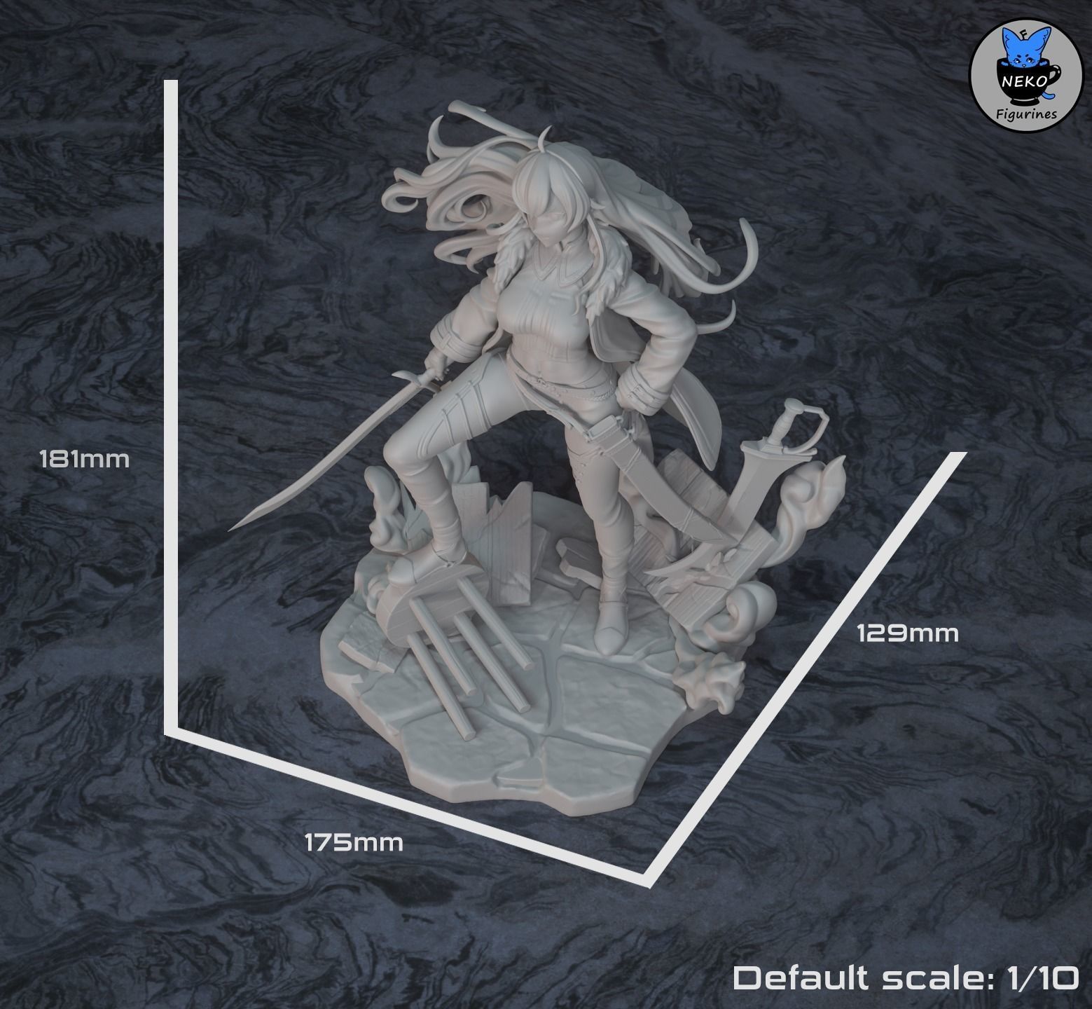 Eris Greyrat - Mushoku Tensei Anime Figurine for 3D Printing 3D print model_10