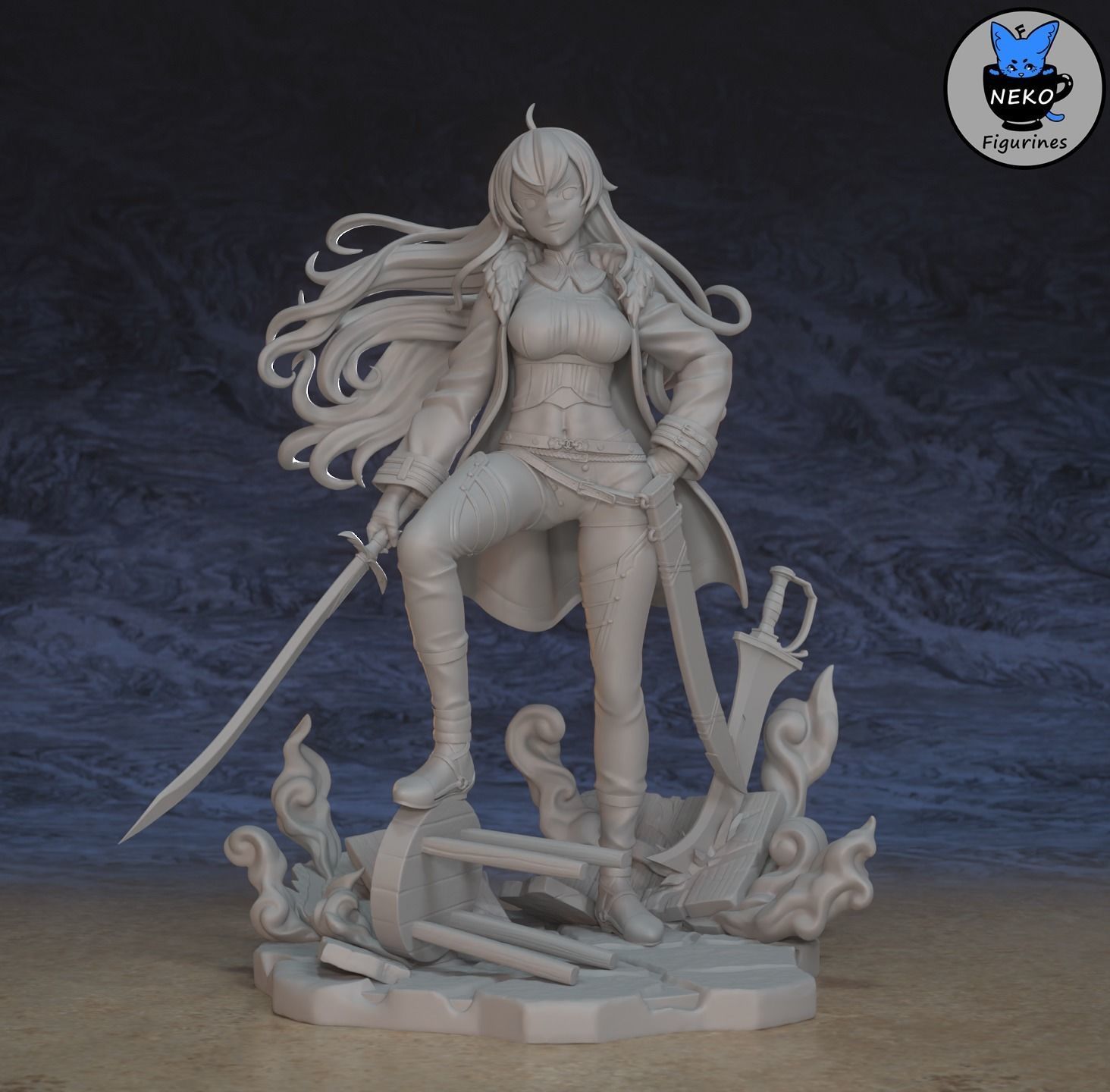 Eris Greyrat - Mushoku Tensei Anime Figurine for 3D Printing 3D print model_12